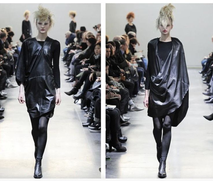 Junya Watanabe Iconic asymmetric Leather top/tunic AW 2011 Size S / US 4 / IT 40 - 5 Thumbnail