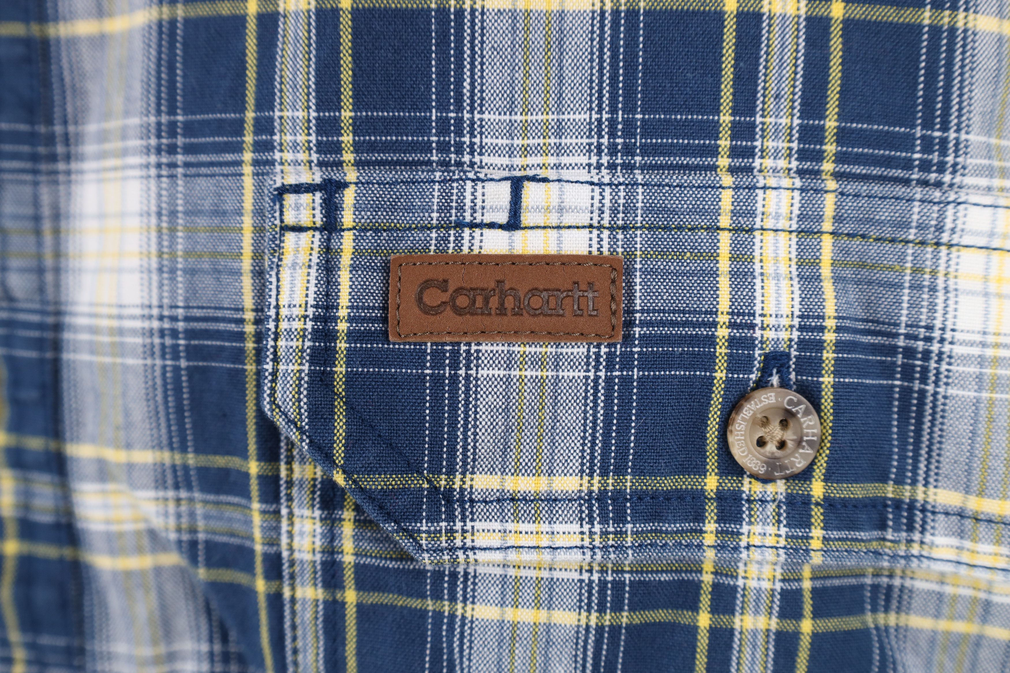Carhartt × Vintage Vintage Carhartt Spell Short Sleeve Button Down Shirt Plaid Size US M / EU 48-50 / 2 - 4 Thumbnail