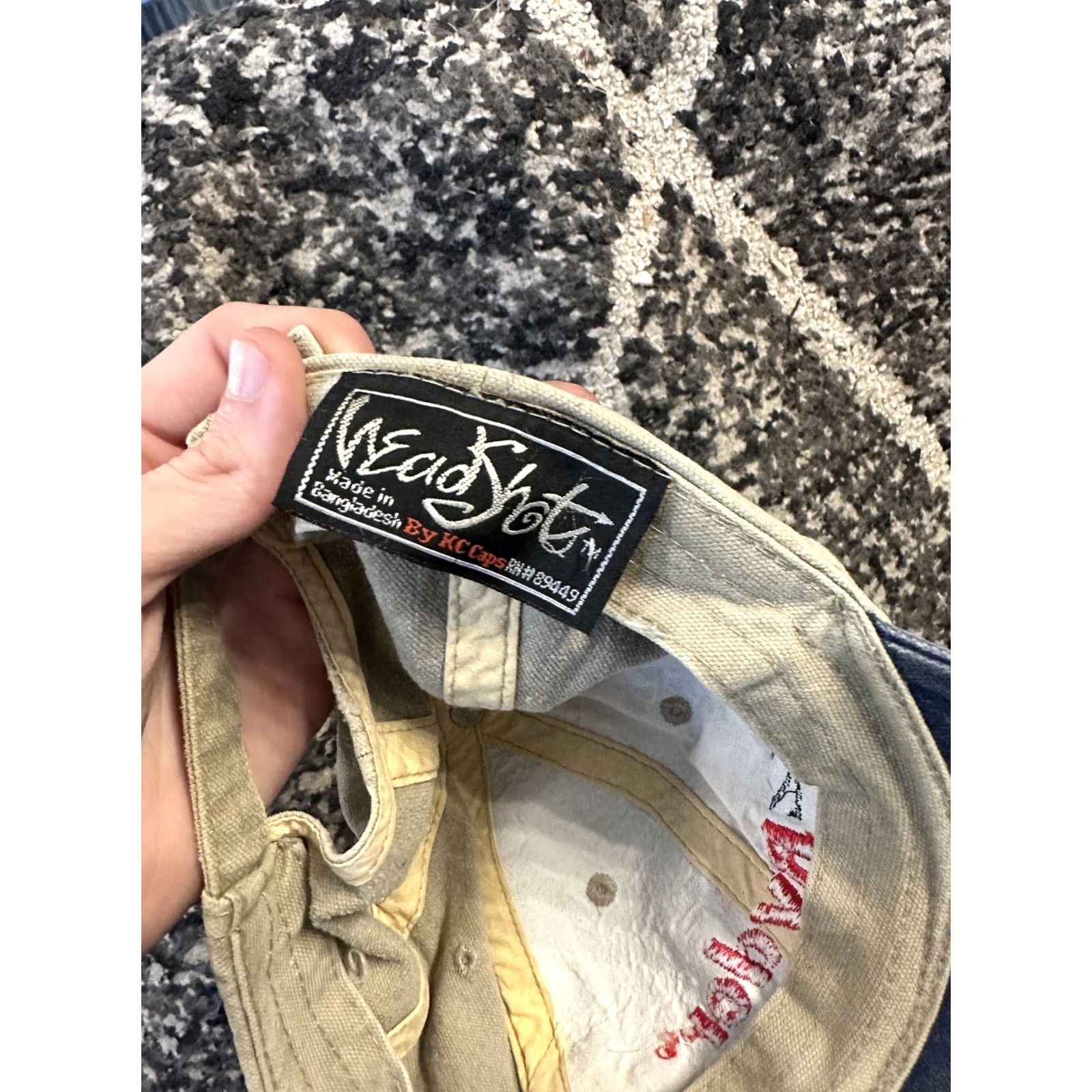 Vintage VINTAGE Ryder Hat Adjustable Strap back Blue Corduroy Baseball Cap Mens Size ONE SIZE - 3 Thumbnail