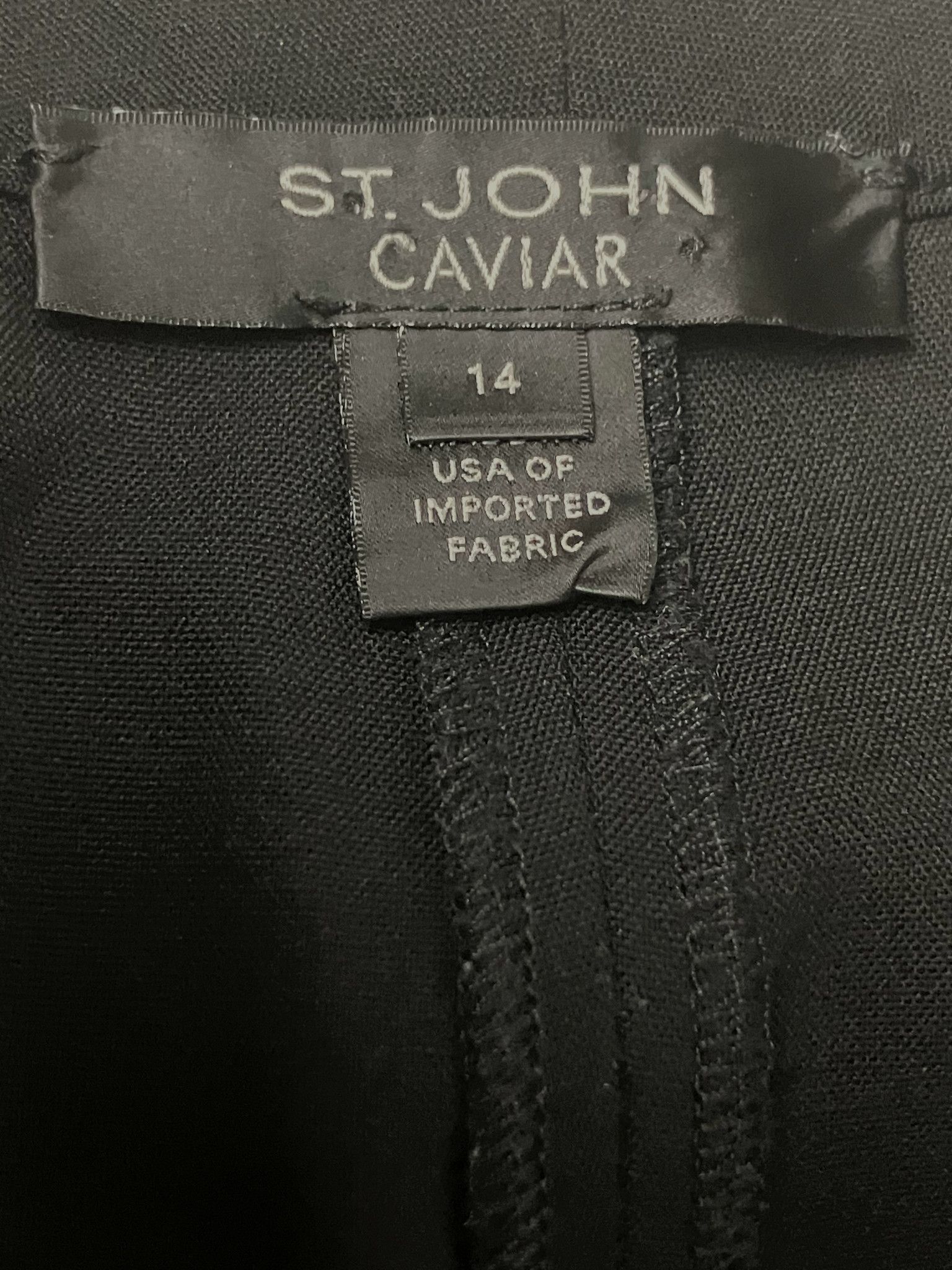 St. John St. John Caviar — Tailored pants | GUC · Sz 14 Size 36" / US 14 / IT 50 - 8 Thumbnail