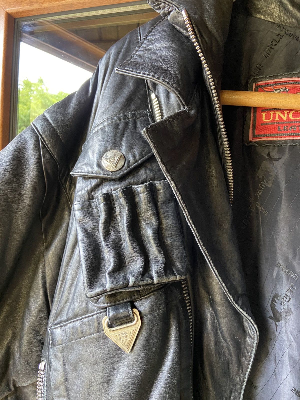 Vintage Uncle Sam 1986 leather jacket Size US L / EU 52-54 / 3 - 3 Thumbnail