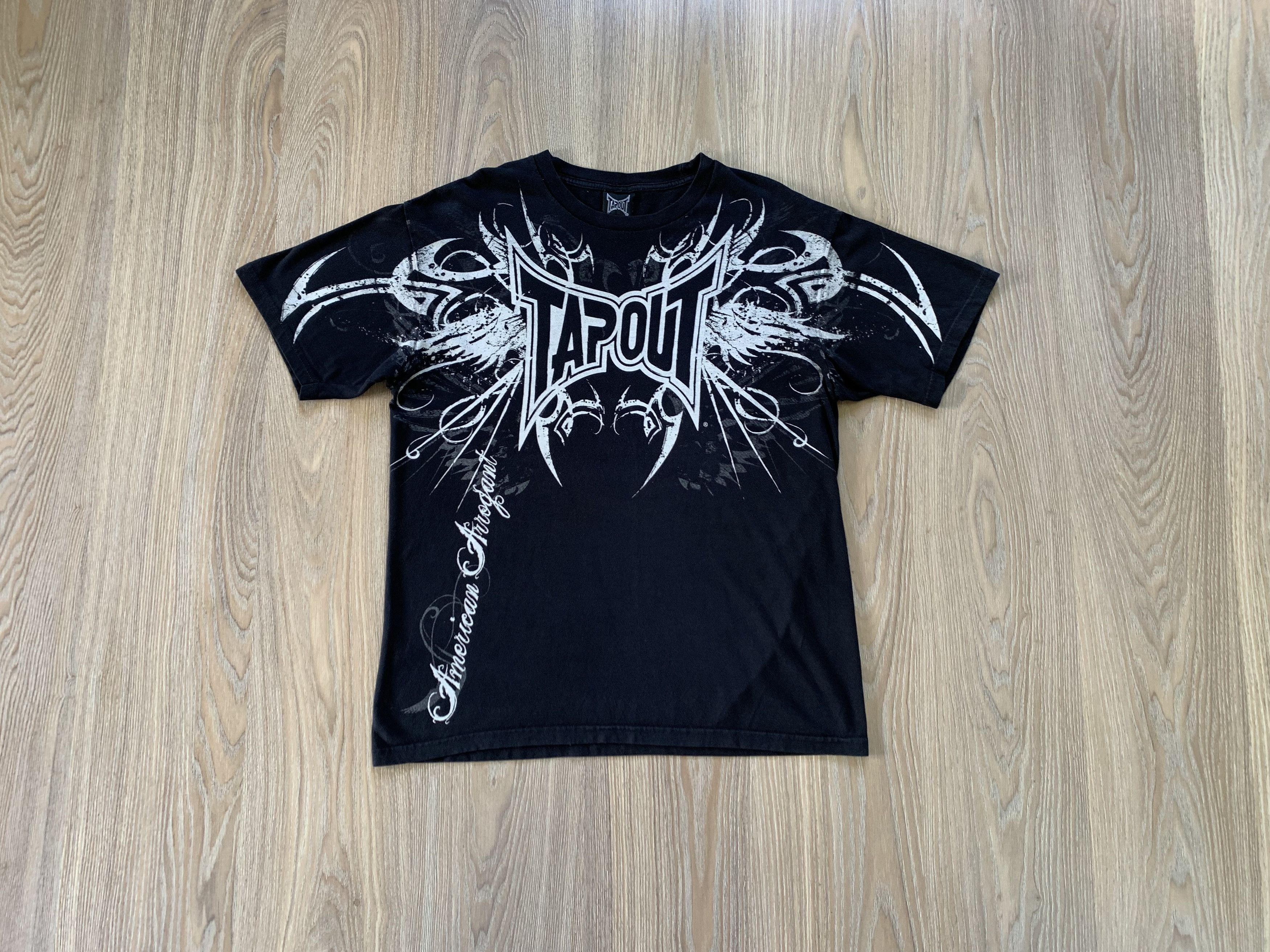 Tapout × Vintage Rare Tapout Vintage Overprint T Shirt Size US L / EU 52-54 / 3 - 10 Thumbnail