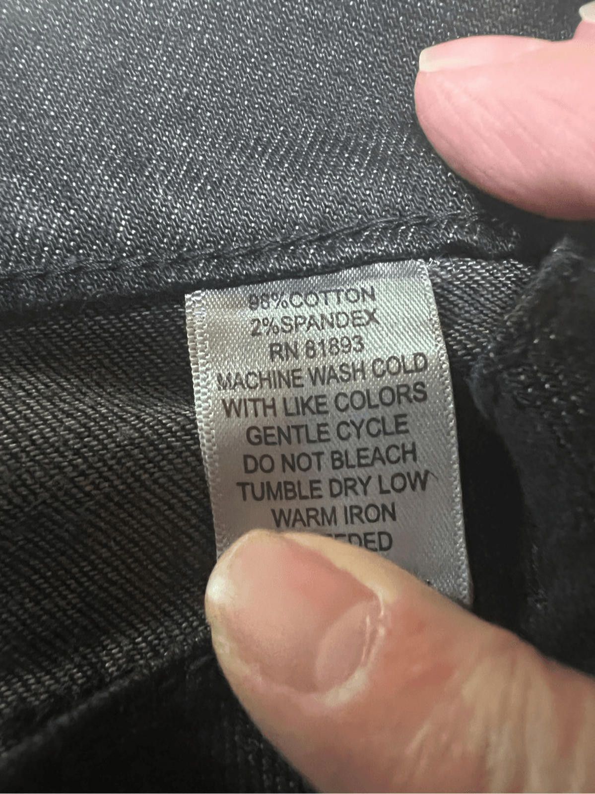 Designer Liz Claiborne Hepburn Black Jeans Sz 16 Size 38" / US 16 / IT 52 - 4 Thumbnail