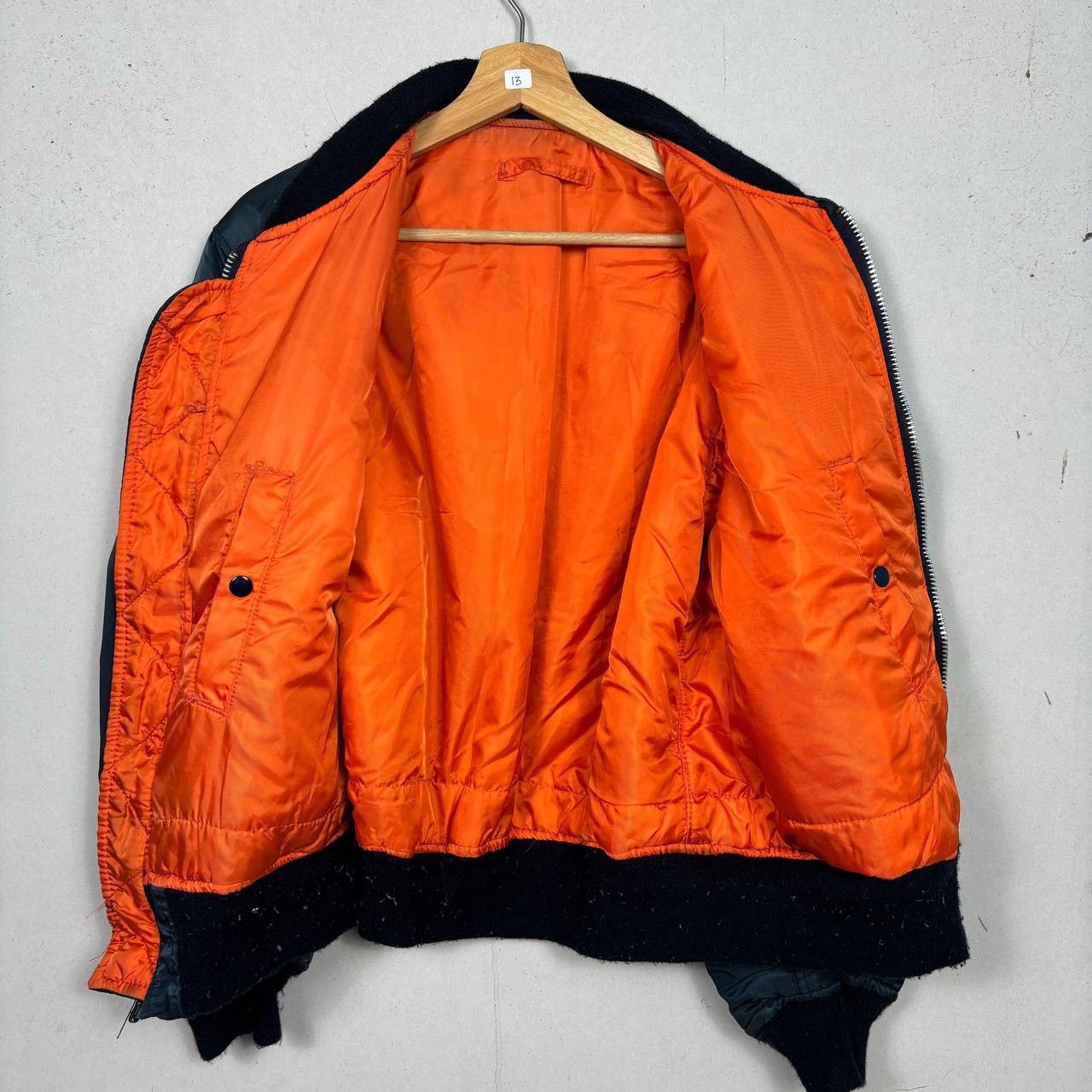 Alpha Industries VTG Alpha Industries MA-1 Bomber Flight Jacket Large USA Size US L / EU 52-54 / 3 - 3 Thumbnail