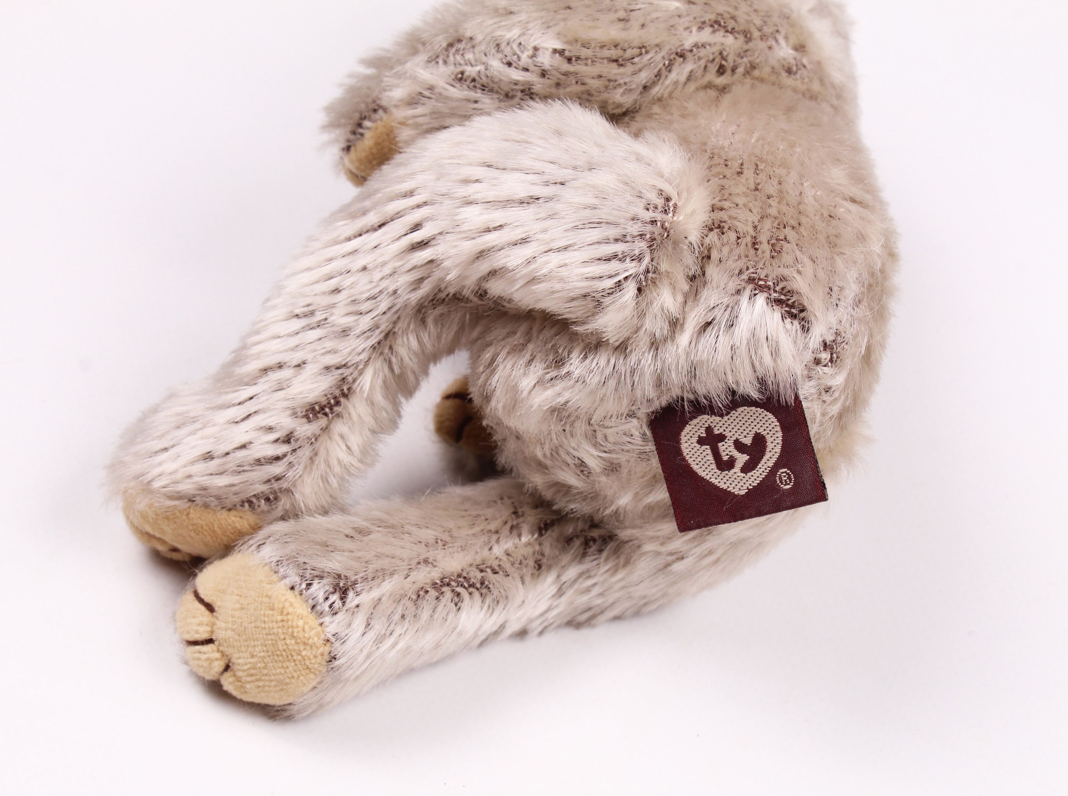 Vintage Vintage TY 1993 Cute Plush Gray Stuffed Teddy Bear Size ONE SIZE - 5 Thumbnail