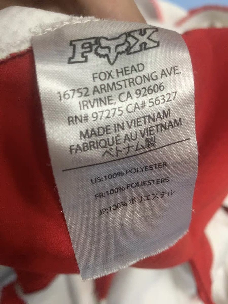 Fox Racing × Supreme Supreme Fox racing moto Jersey top white red Size US L / EU 52-54 / 3 - 4 Thumbnail