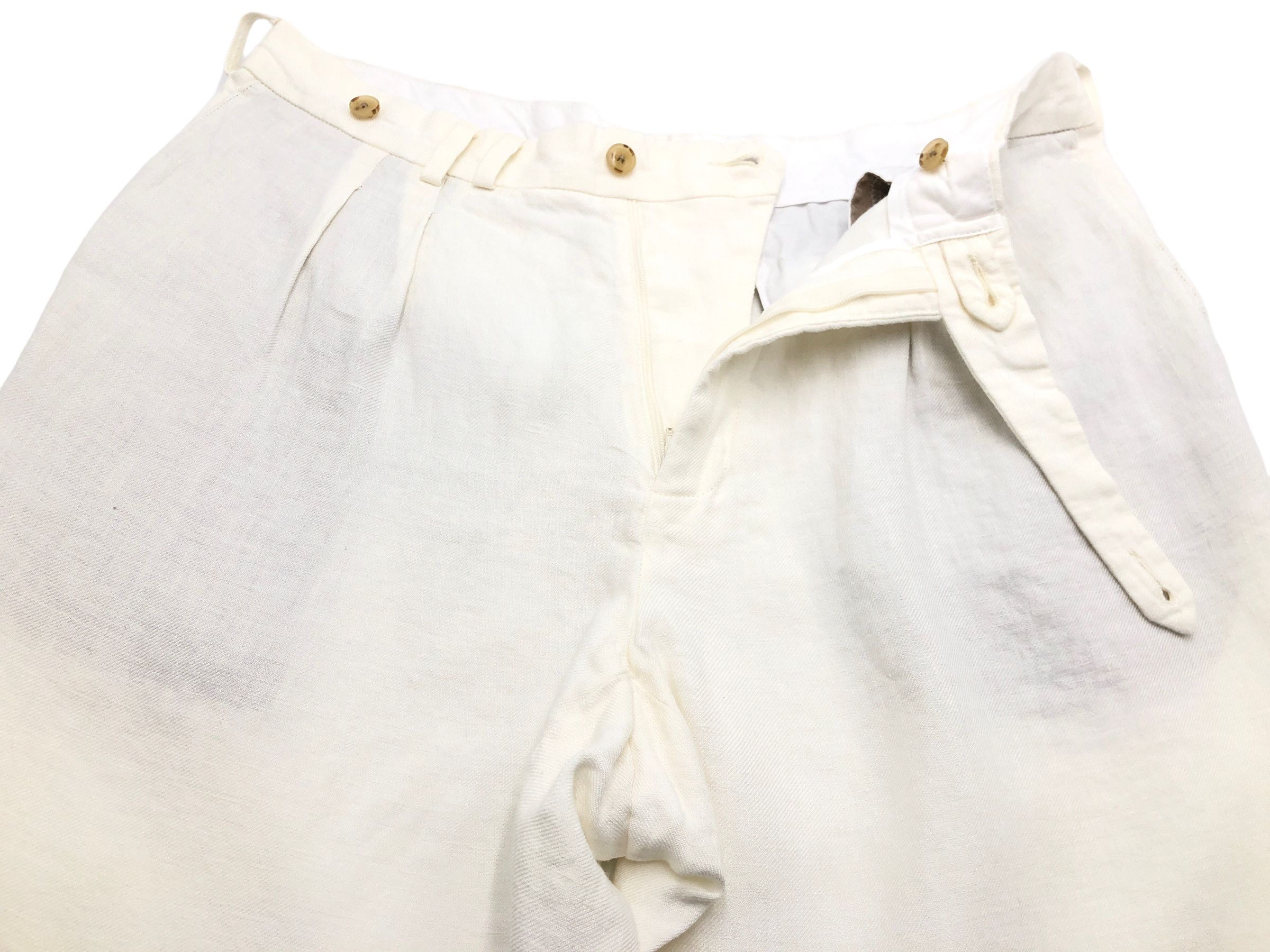 Suitsupply Blake Double Pleat Linen Formal Trousers Size 50 - W30 L29 Size 40R - 5 Thumbnail
