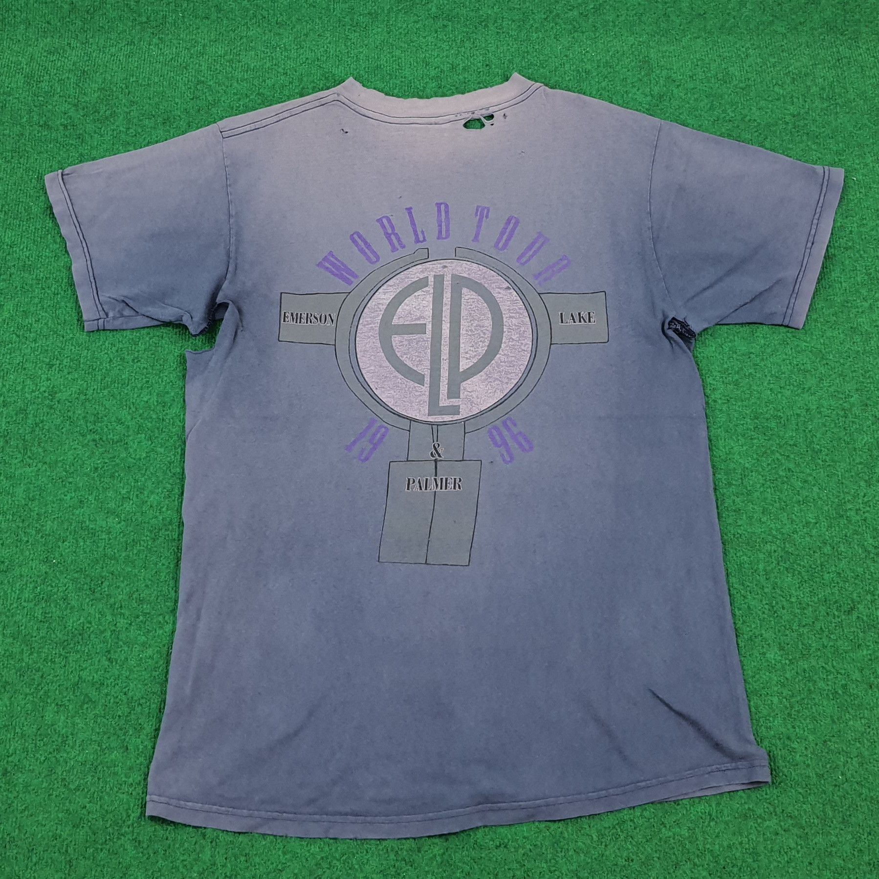 Band Tees × Vintage Vintage Emerson, Lake & Palmer ELP Rock Supergroup Tour Tees Size US L / EU 52-54 / 3 - 3 Thumbnail