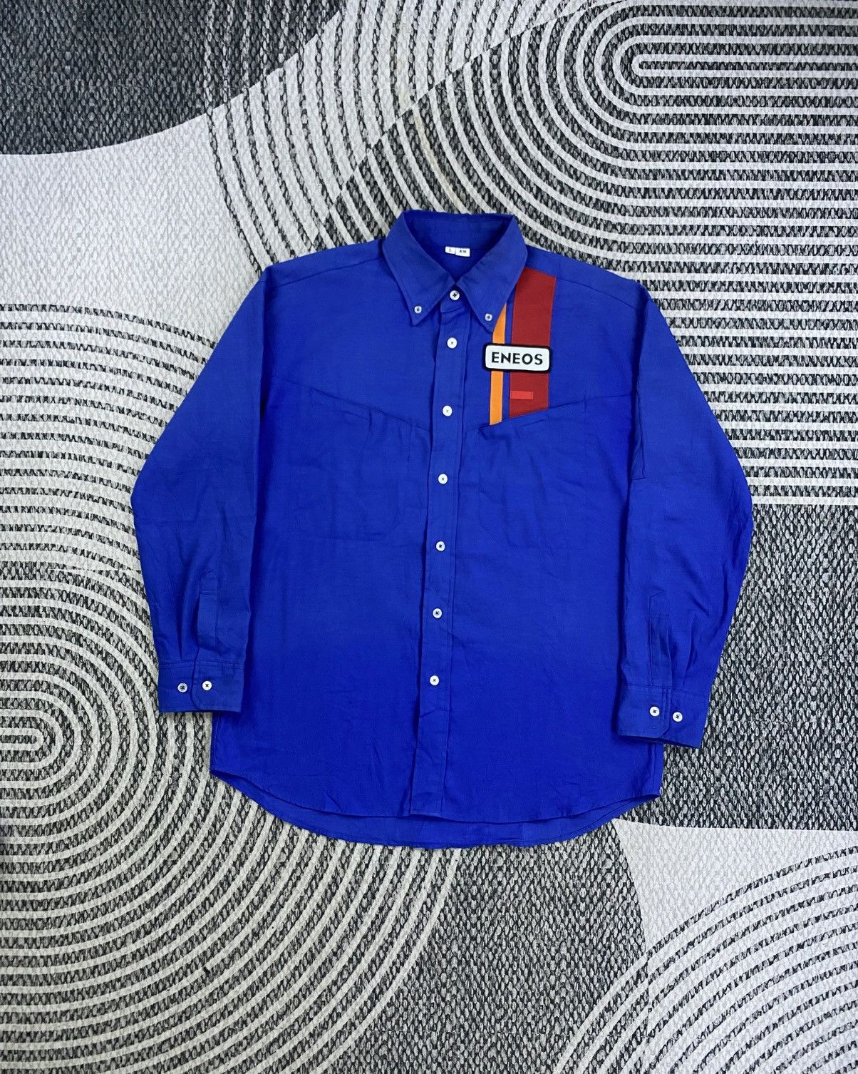 Japanese Brand Vintage ENEOS Racing Button Ups Uniform Size US M / EU 48-50 / 2 - 1 Thumbnail