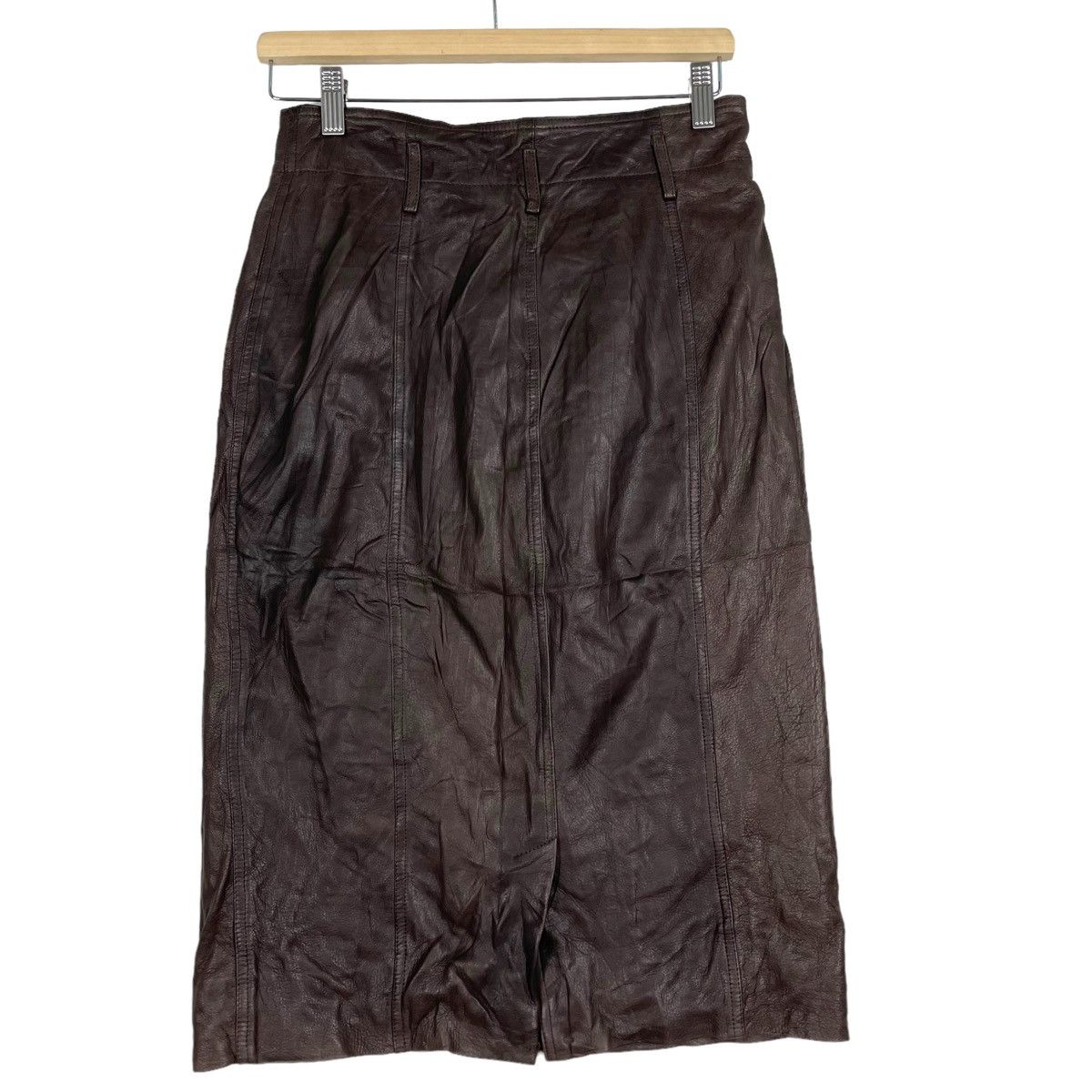Aigner × Leather 💥AIGNER SOFT LEATHER MAXI SKIRT Size 28" / US 6 / IT 42 - 7 Thumbnail
