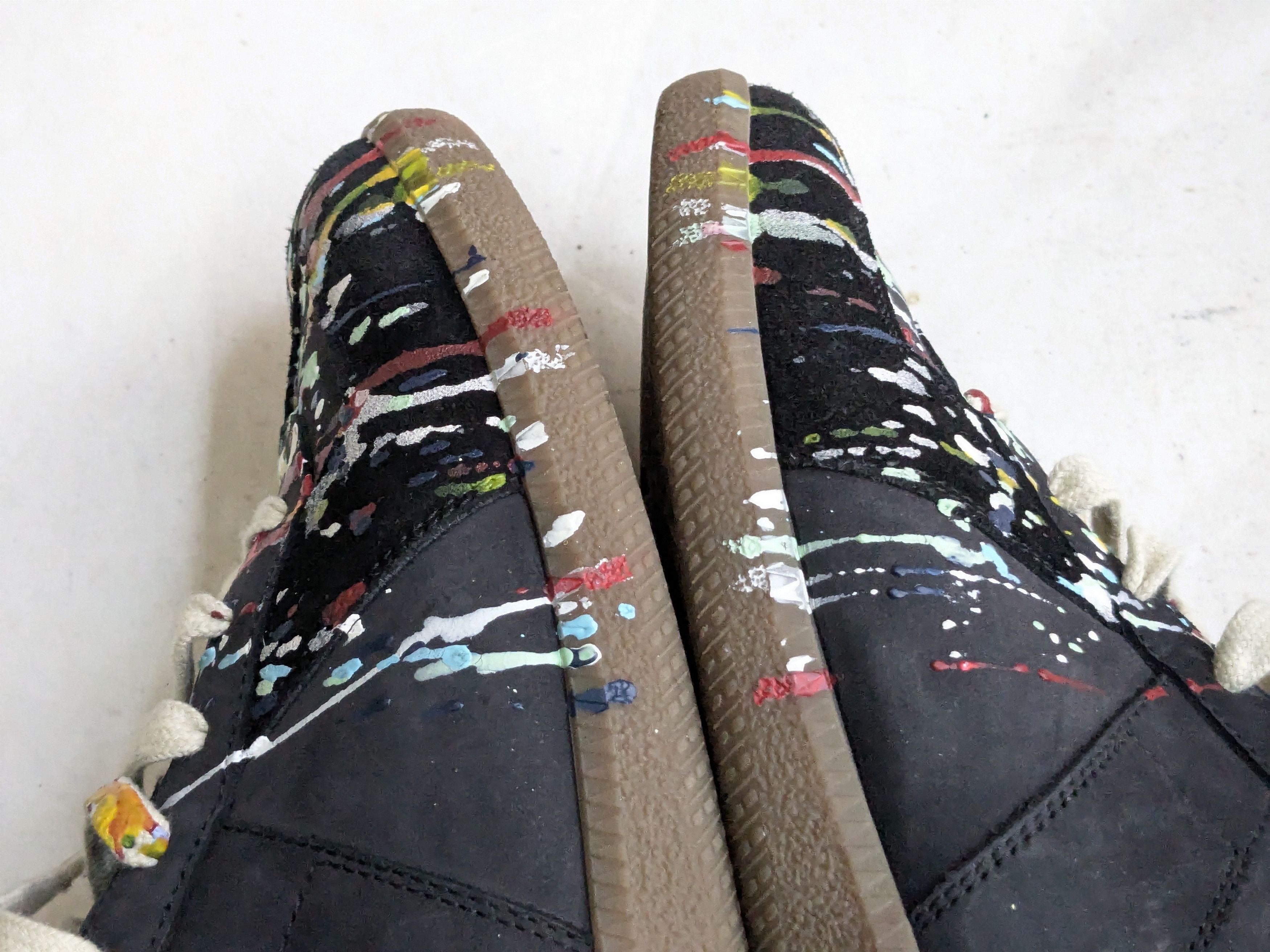 Maison Margiela Maison Margiela GAT Replica Paint Splatter 9 42 Black Size US 9 / EU 42 - 7 Thumbnail