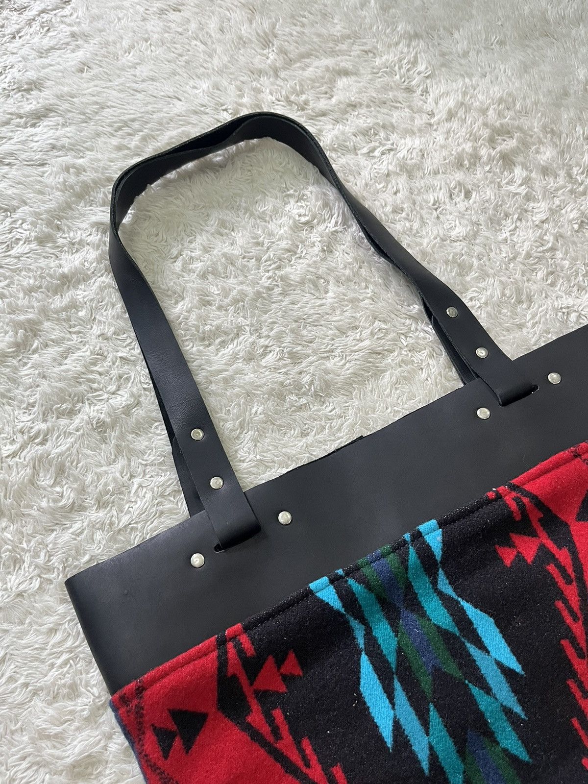 Pendleton × Vintage tarboo "discontinued brand" aztec navajo large tote bag Size ONE SIZE - 4 Thumbnail