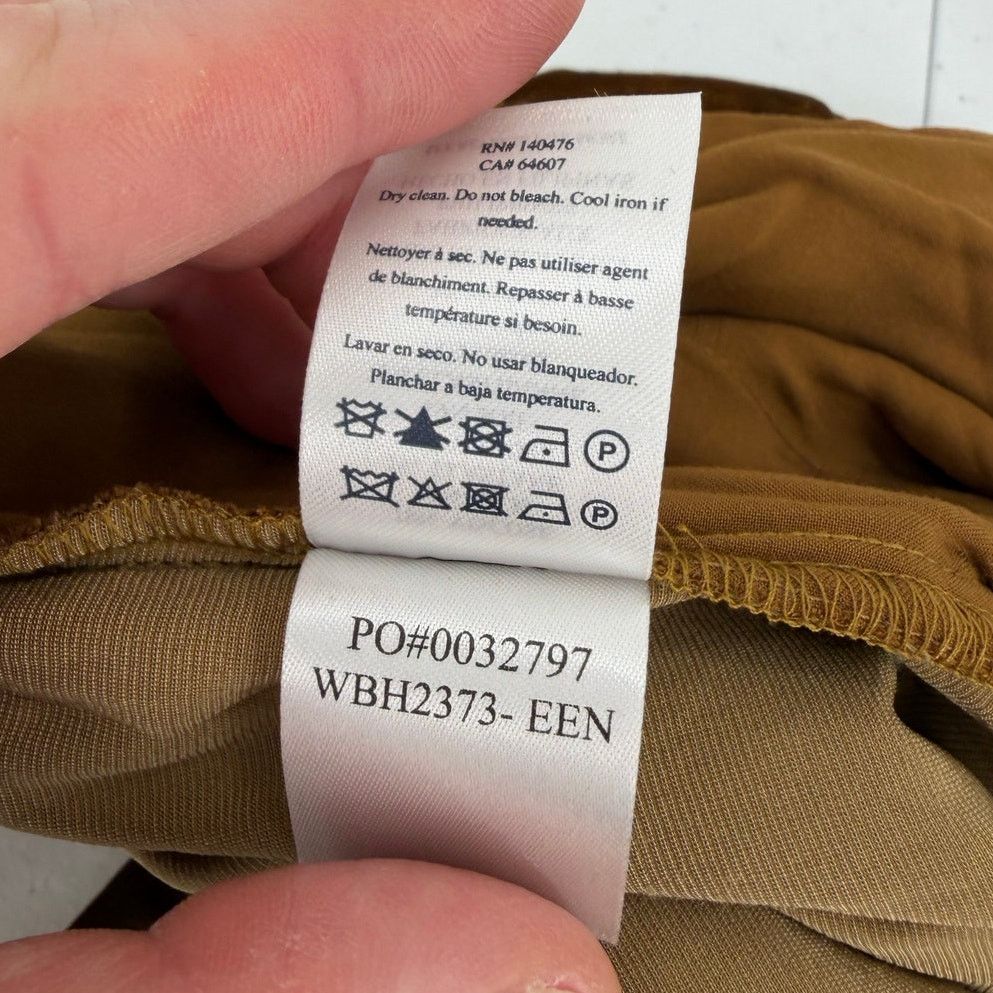 Faherty NWT Faherty Stretch Silk Blend Velvet Gold Genevieve Pants Size 26" / US 2 / IT 38 - 7 Thumbnail