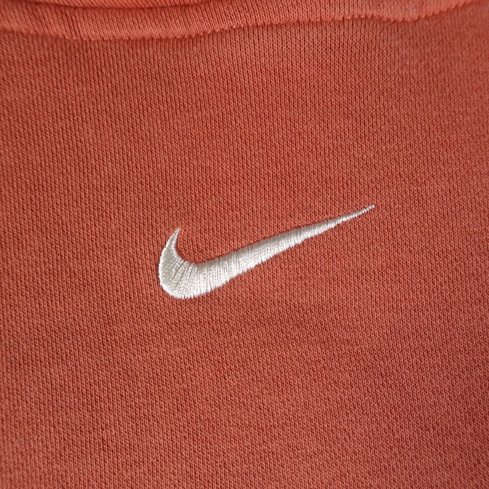 Nike Nike Hoodie Womens M Orange Center Swoosh Logo Pullover Fleece Embroidered Size M / US 6-8 / IT 42-44 - 2 Thumbnail