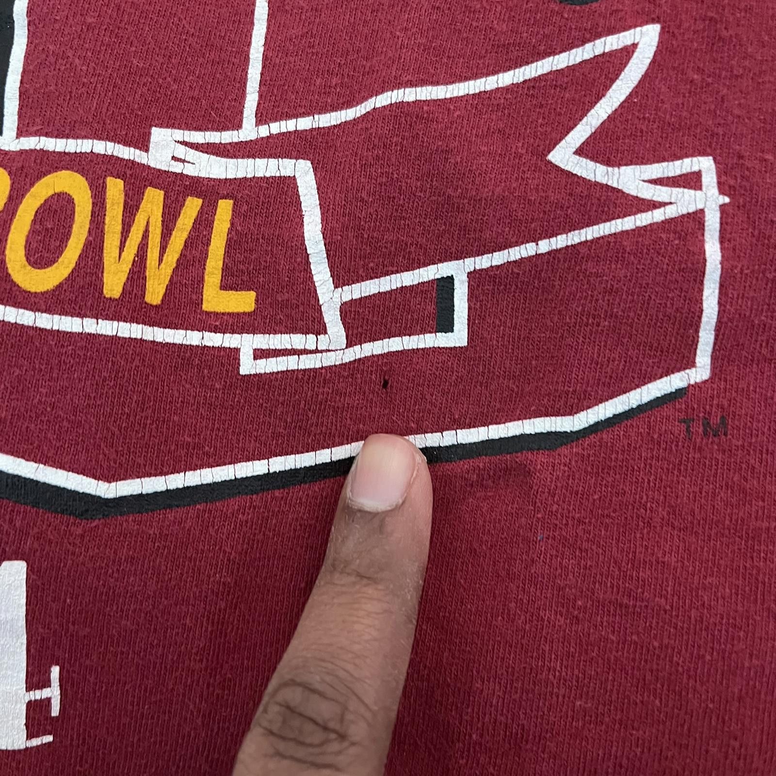 Champion Vtg 90s Boston College Carquest Bowl 1994 Single Stitch Tee Size US XL / EU 56 / 4 - 3 Thumbnail