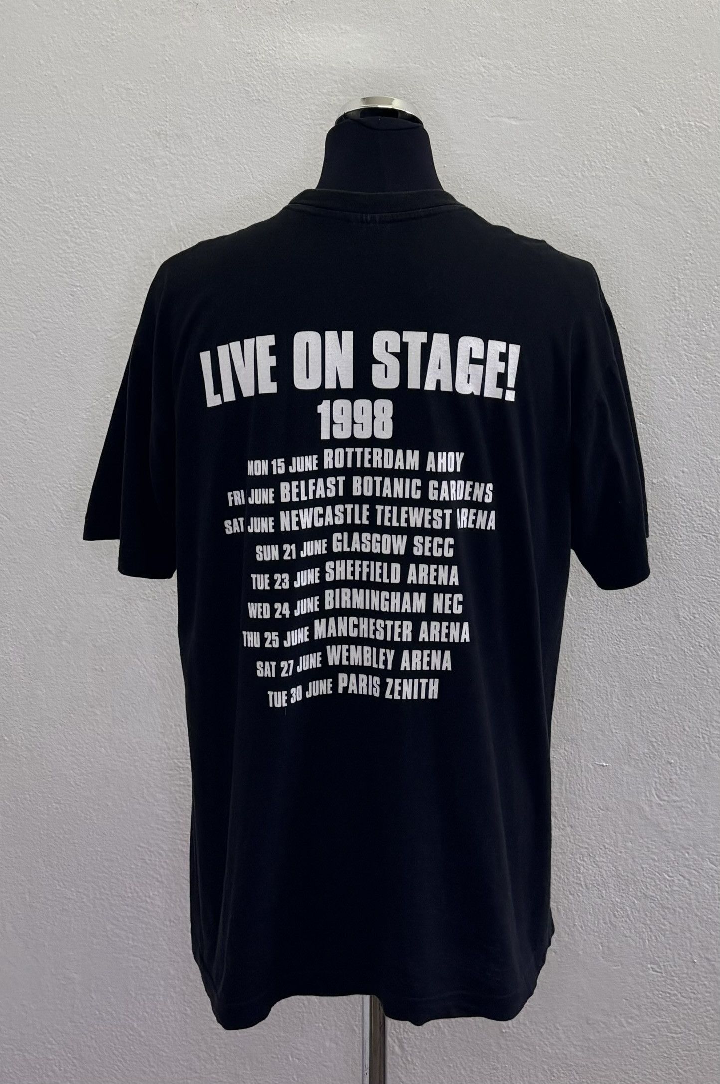 Vintage Bob Dylan Van Morrison Live On Stage! 1998 T-shirt Large Size US L / EU 52-54 / 3 - 2 Thumbnail