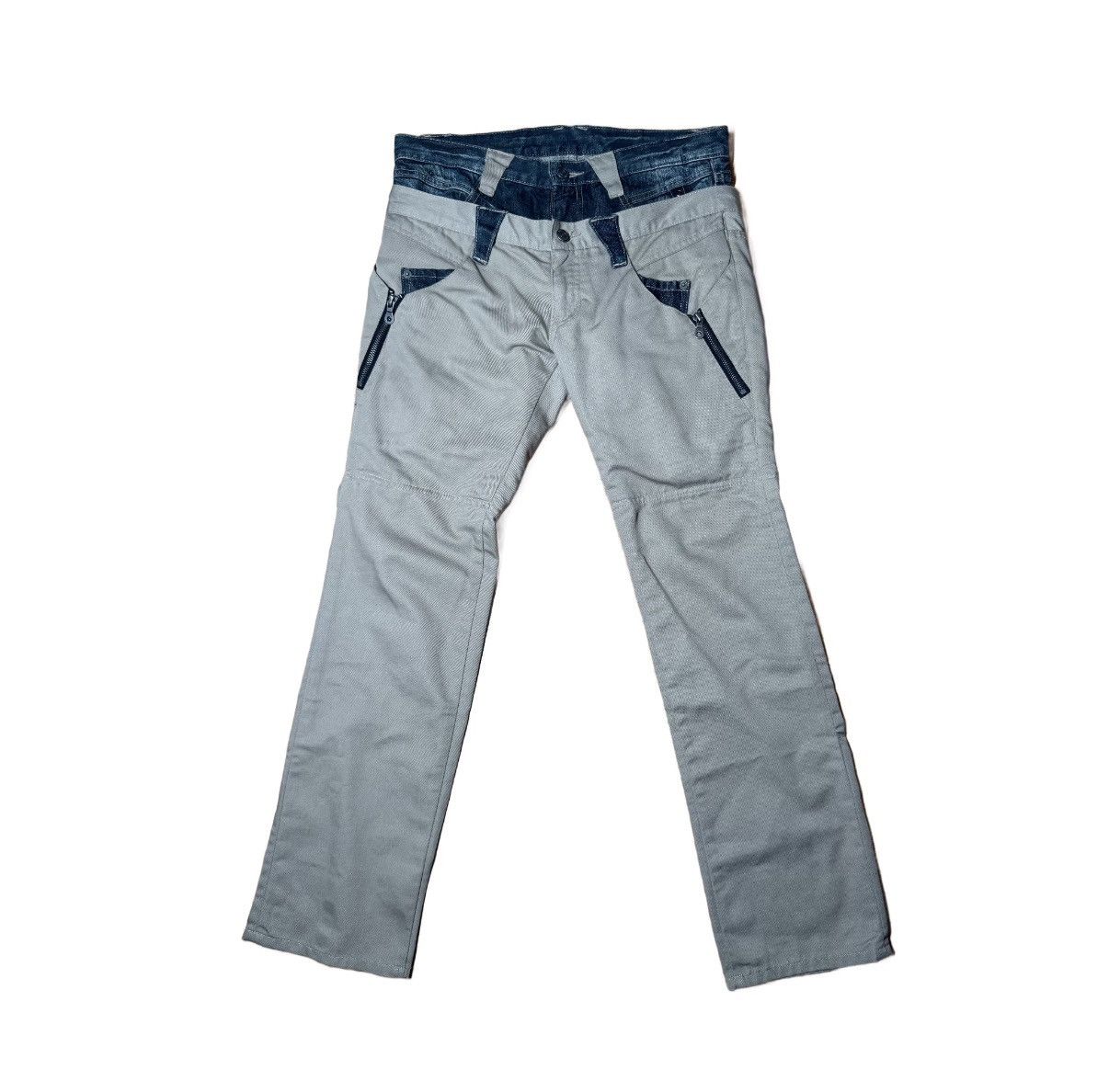 PPFM PPFM Double Waisted Tan Denim Pants Size US 31 - 1 Thumbnail