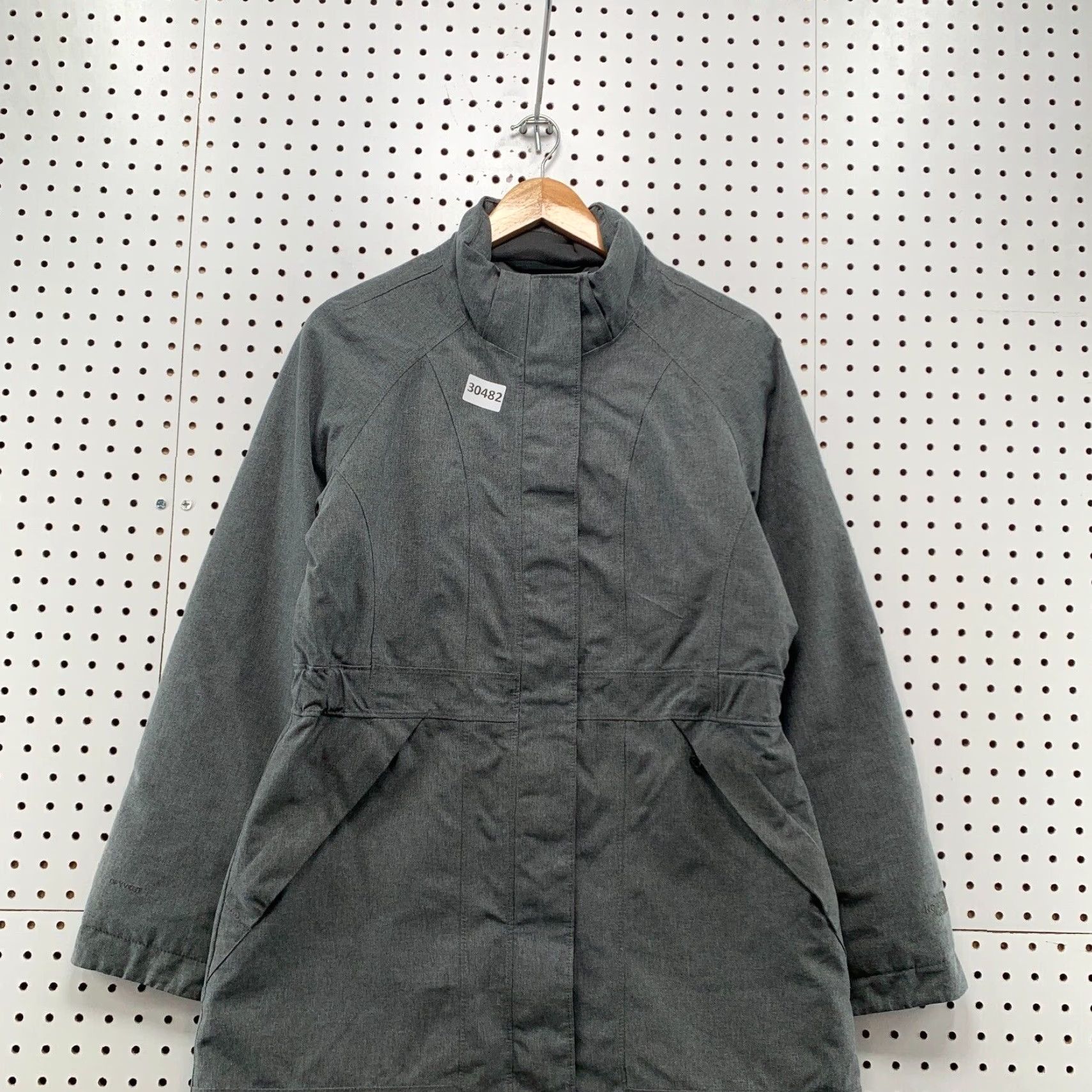The North Face VINTAGE The North Face Down Coat Womens M Gray 20x35 Arctic Hyvent 550 Parka Wool? Size M / US 6-8 / IT 42-44 - 3 Thumbnail