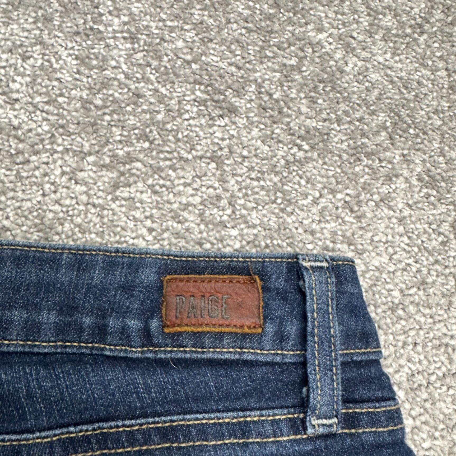 Paige Paige Kylie Crop Jeans Womens 27 Dark Wash Mid Rise Denim Pant Regular 29" Waist 28" Inseam Blue Streetwear Slim Modern Womens Size 27" / US 4 / IT 40 - 6 Thumbnail