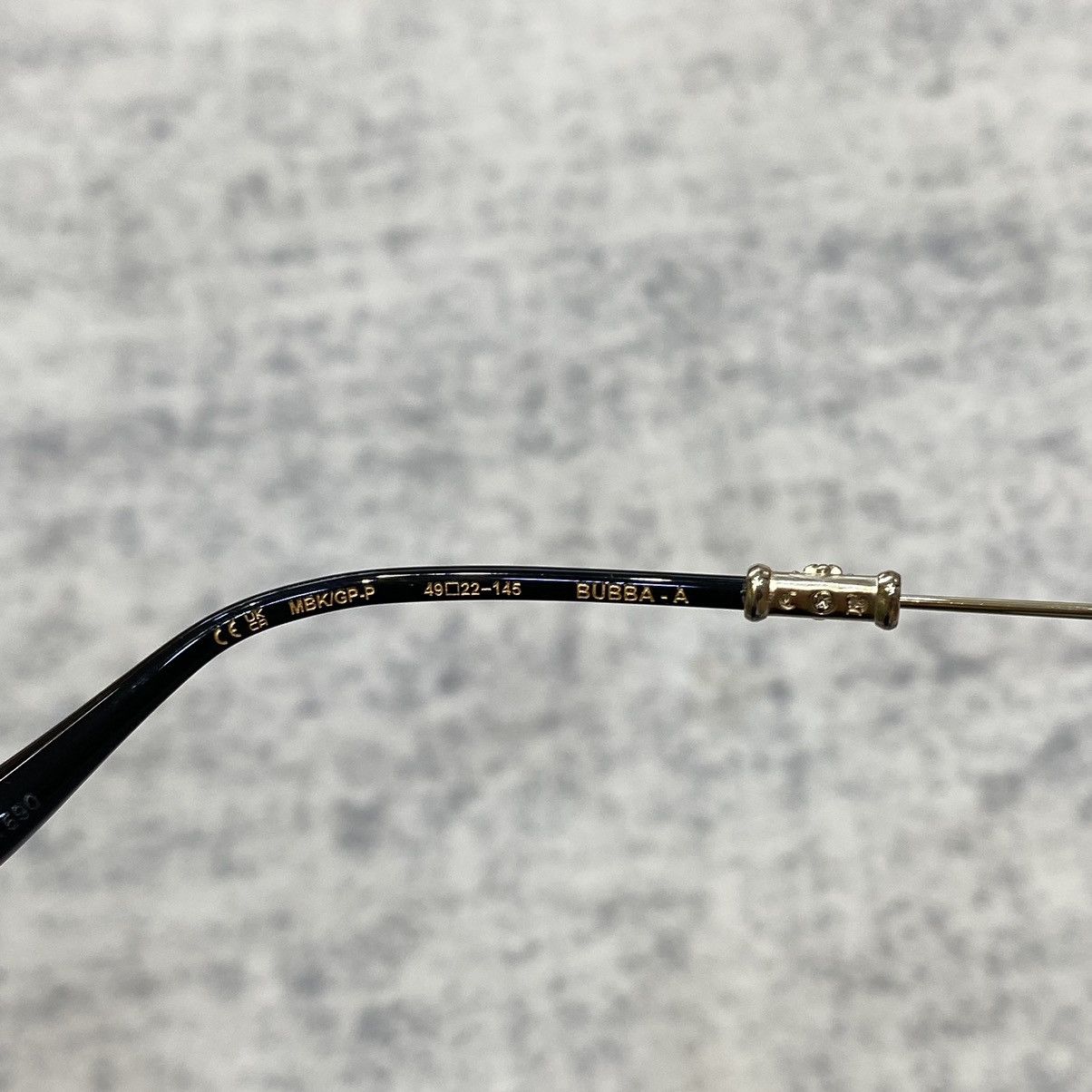 Chrome Hearts CHROME HEARTS BUBBA MATTE BLACK/GOLD PLATED-PLASTIC Size ONE SIZE - 12 Thumbnail