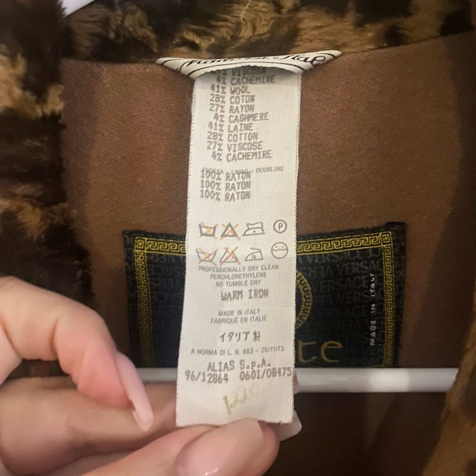 Versace Vintage Versace Isolate Faux Fur Leopard Coat SZ. 40 Size S / US 4 / IT 40 - 2 Thumbnail