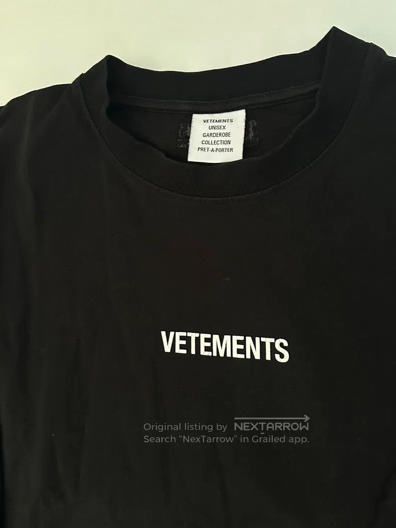 Vetements Vetements Label Short-sleeve Print T-shirt Size US L / EU 52-54 / 3 - 2 Thumbnail