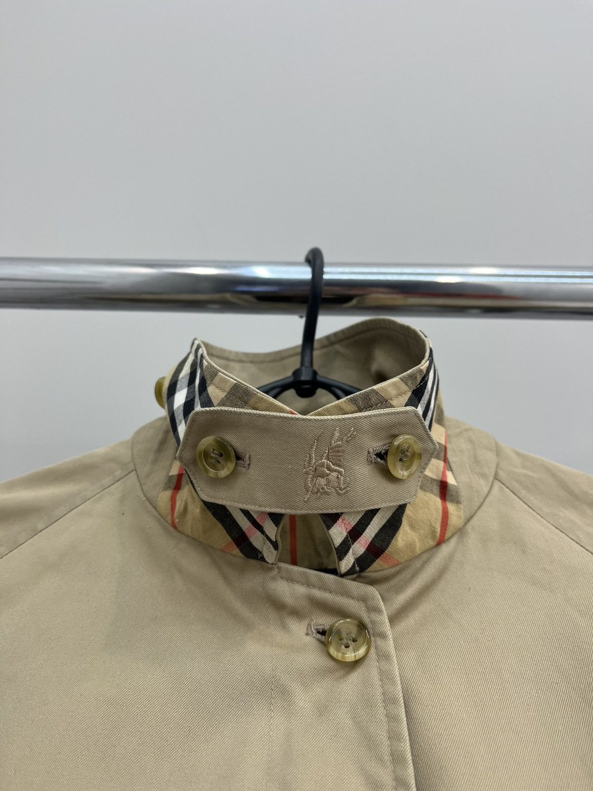 Burberry Vintage 90’s Burberrys Nova Check Lining Collared Jacket Size L / US 10 / IT 46 - 6 Thumbnail