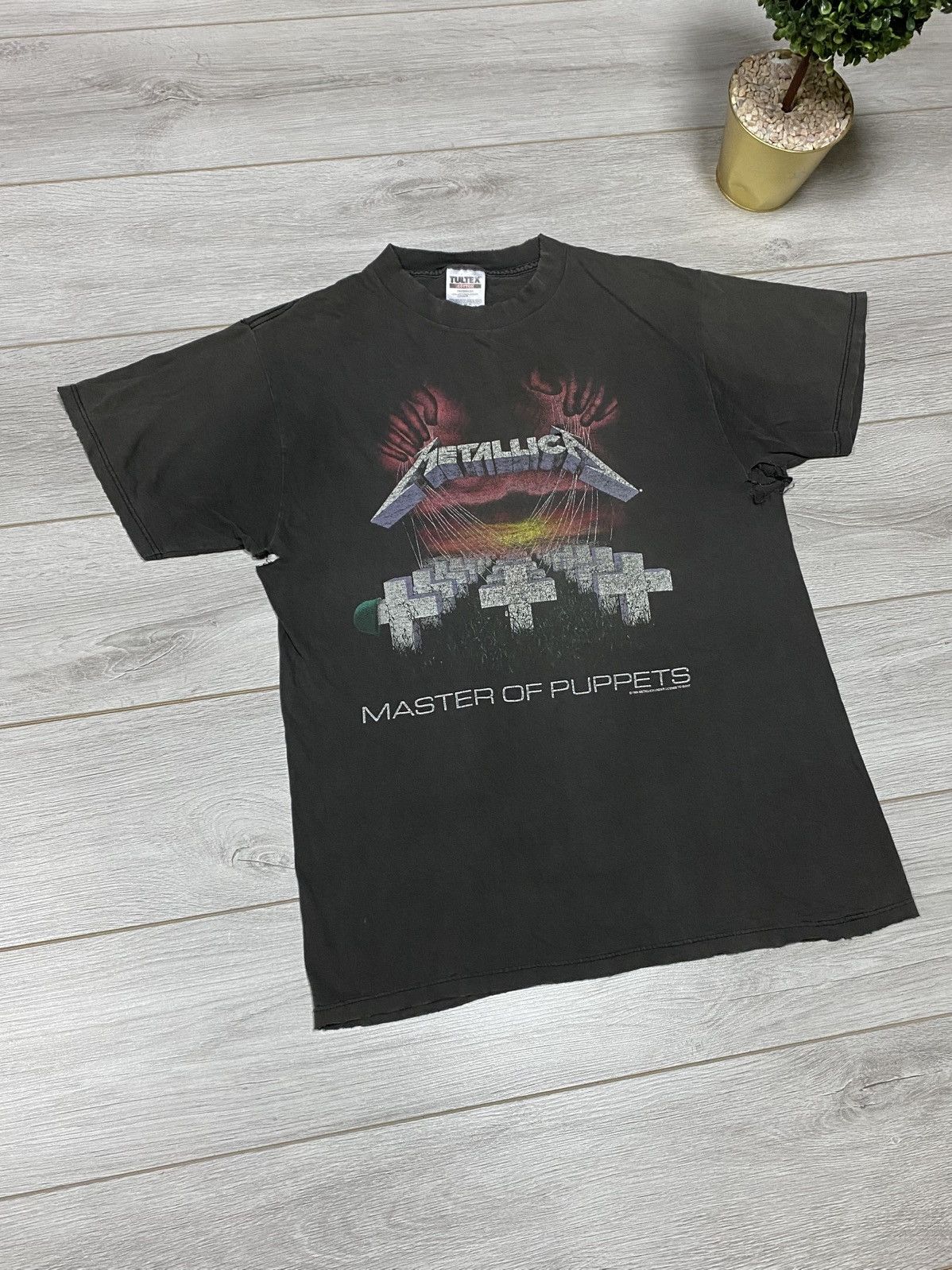 Tultex Rare Vintage 1994 Metallica Master Of Puppets Cover Album Size US L / EU 52-54 / 3 - 7 Thumbnail