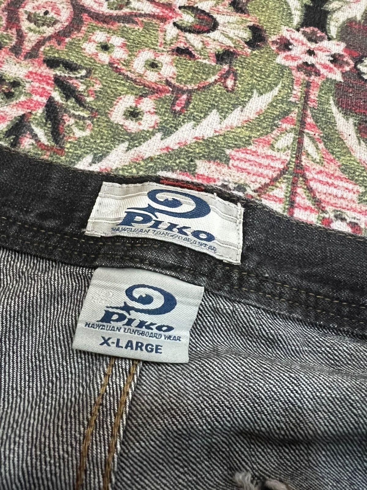 Japanese Brand Vintage Piko Baggy Hawaiian Cargo Jean Size US 34 / EU 50 - 11 Thumbnail