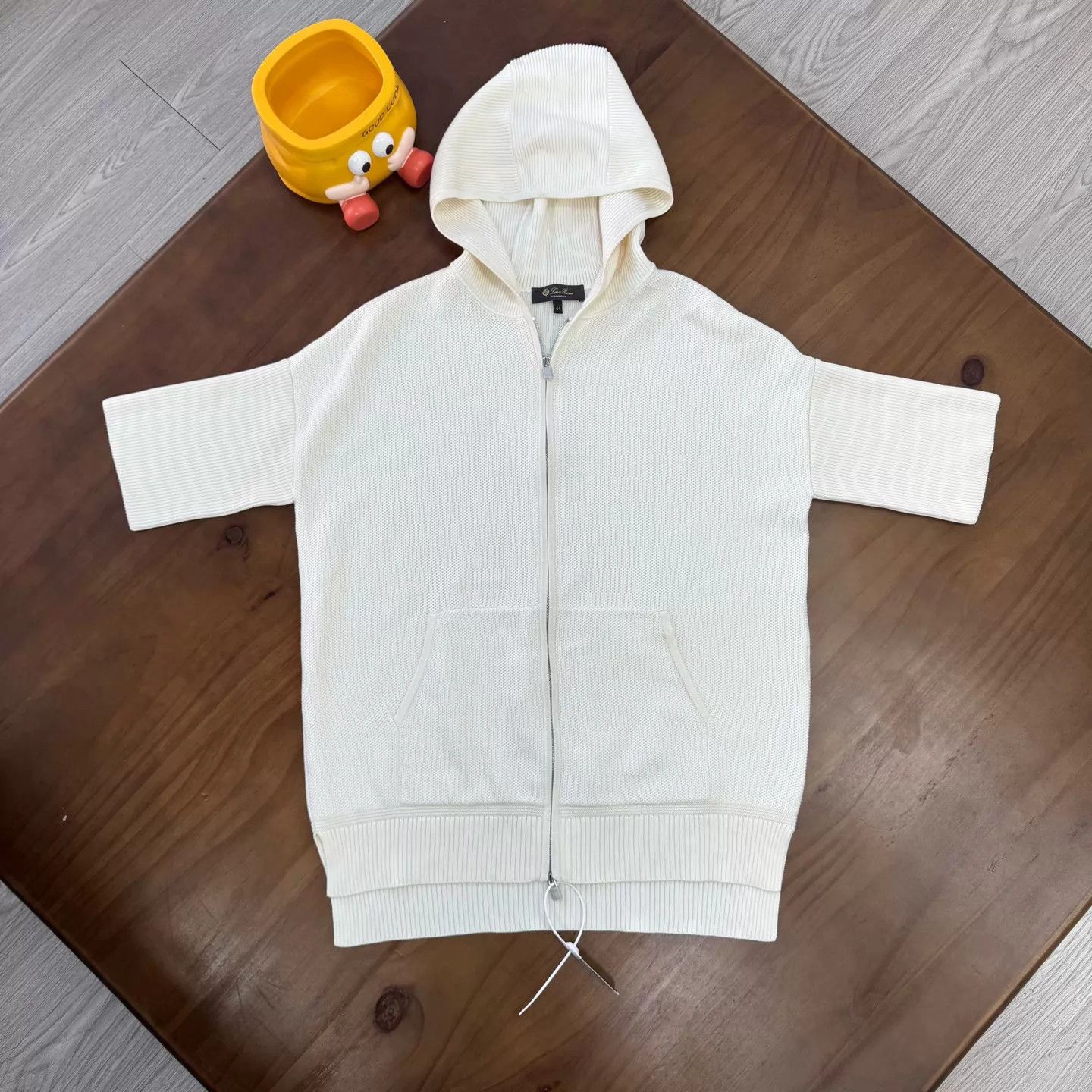 Loro Piana Loro Piana Silk-Cotton SS Hoodie Jkt 44 Near New Size M / US 6-8 / IT 42-44 - 1 Thumbnail