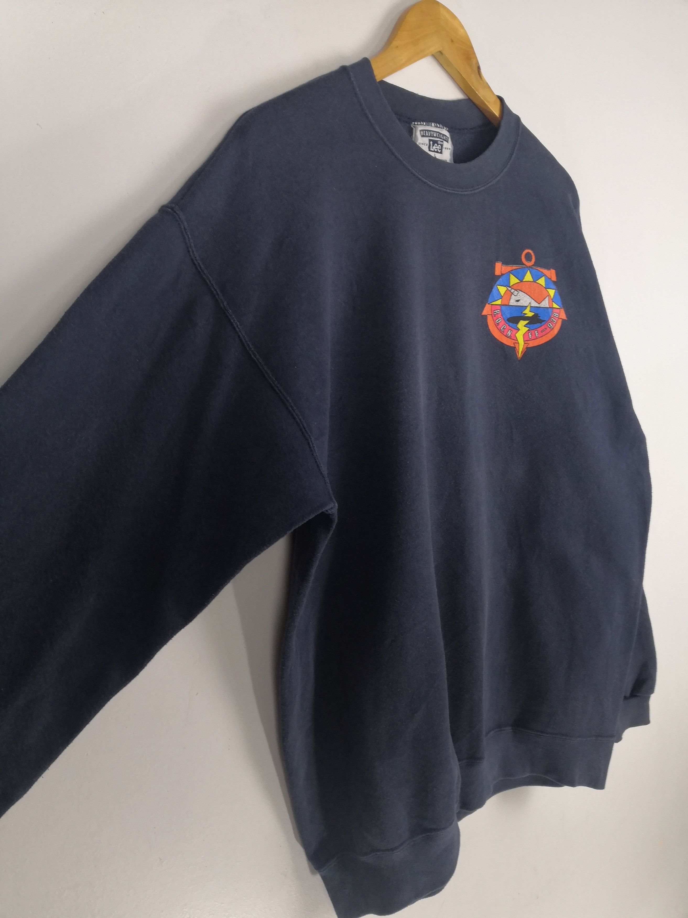 Vintage Vintage 90s R.O.C. Navy FF-938 Sweatshirt Navy Army Sweater Size US L / EU 52-54 / 3 - 5 Thumbnail