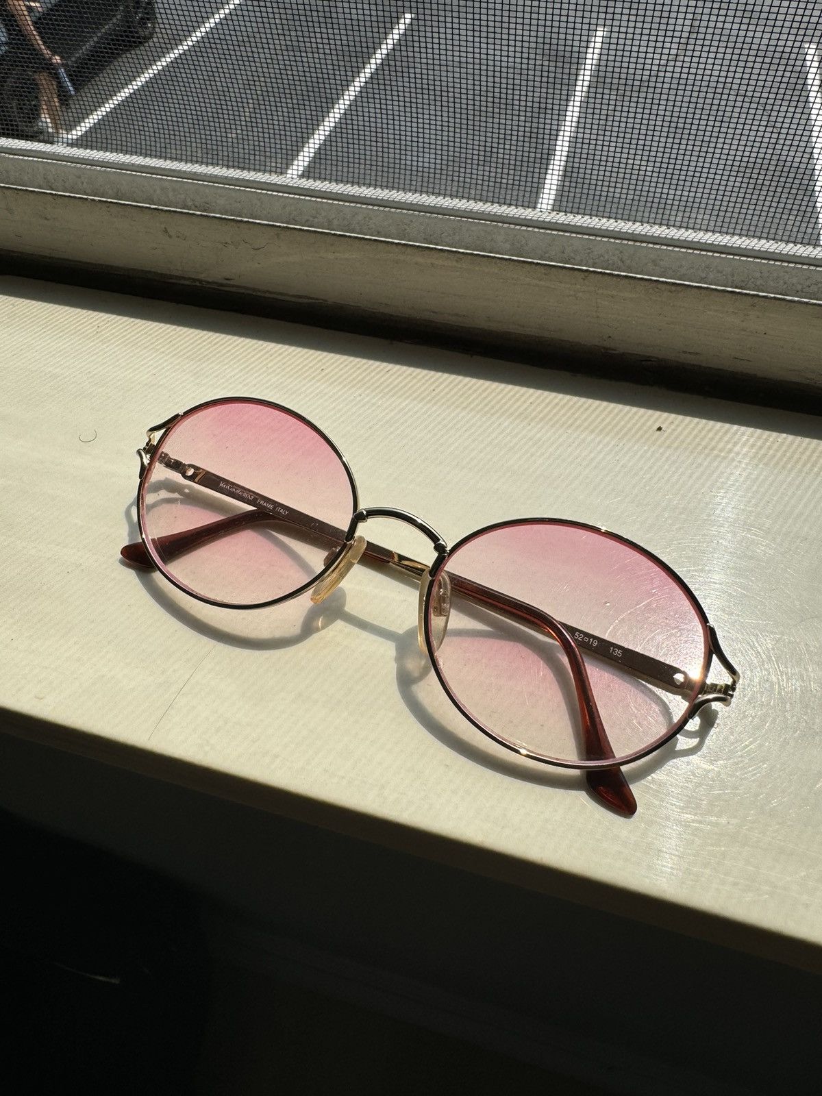 Vintage Yves Saint Laurent Pink Frames