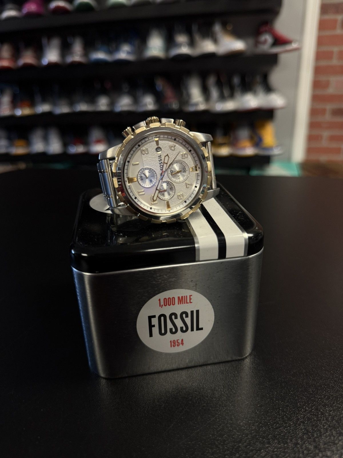 Fossil Gold/Silver Watch Adjustable Size W Extra Links