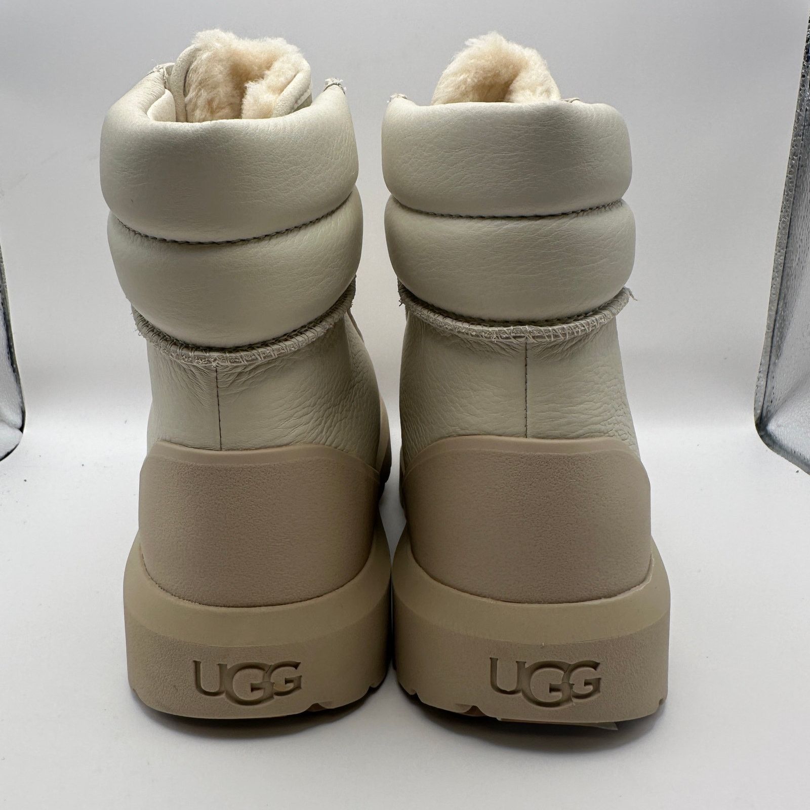 Ugg UGG Neumel High Men's 4 Weather Hybrid Leather Boots White Size US 11 / EU 44 - 3 Thumbnail