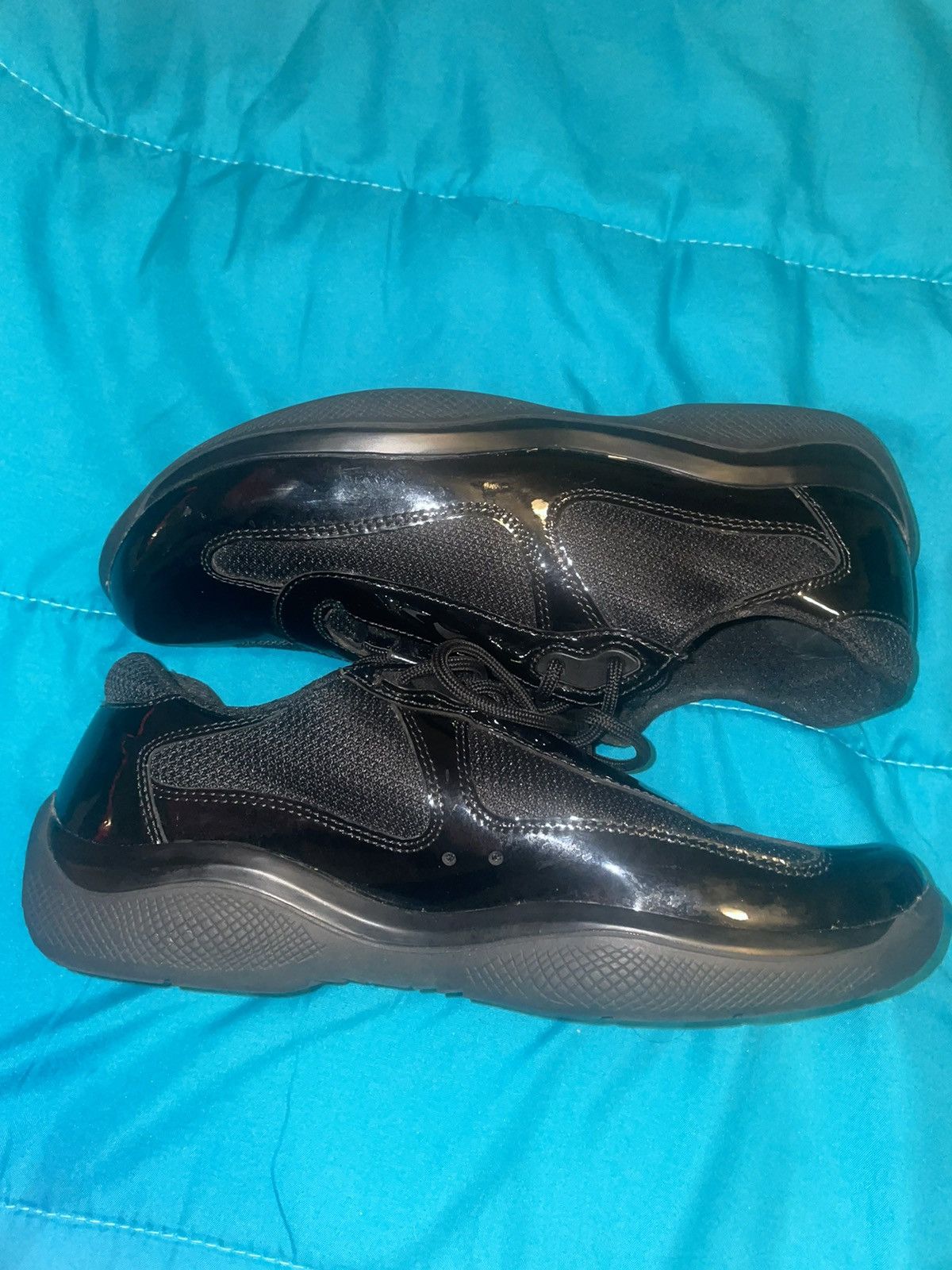 image of Prada America's Cup Sneakers in Black, Women's (Size 6.5)