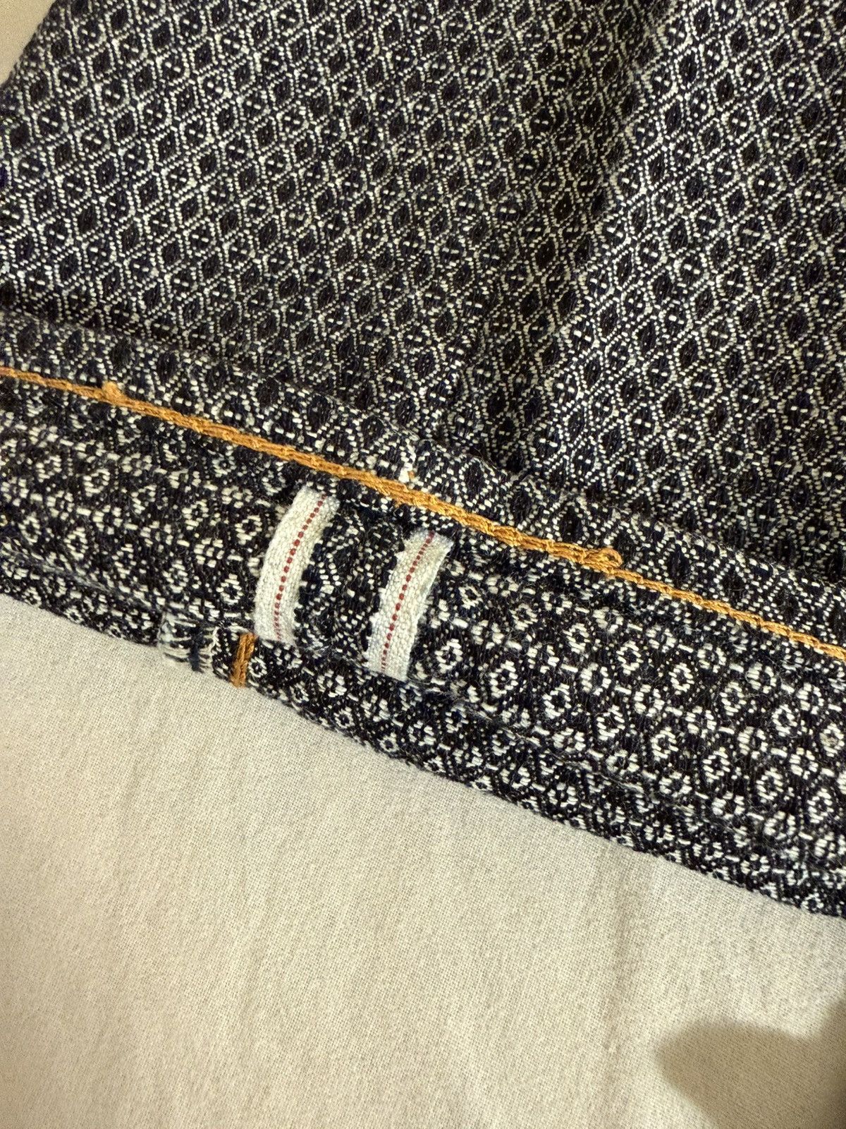 Other Graph Zero GZ-SVJPT-0204 13oz Selvedge Jacquard Jeans 33 Size US 33 - 5 Thumbnail