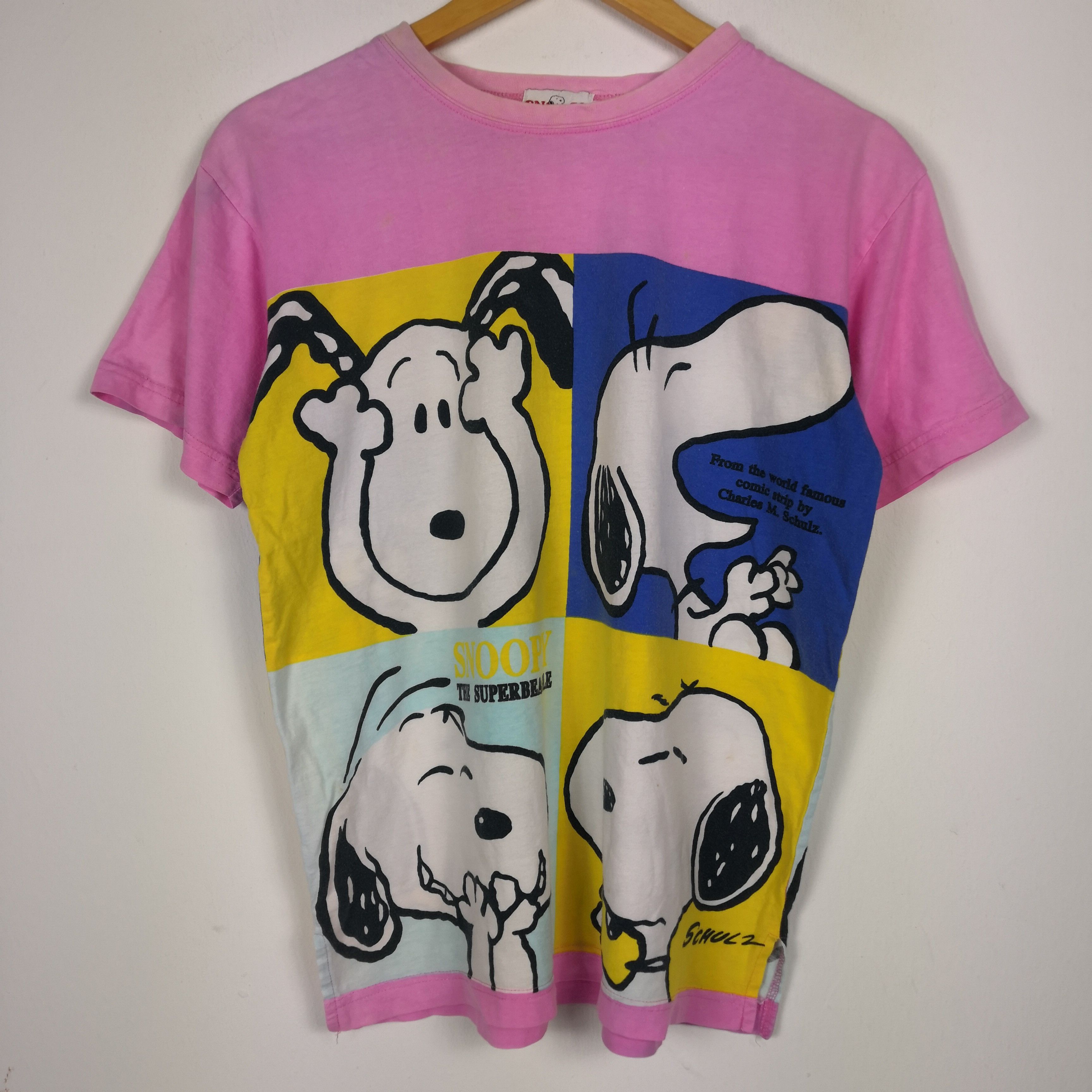 Anime Vintage 90s Snoopy T-Shirt Cartoon Anime Movie Crewneck Tees Size US S / EU 44-46 / 1 - 4 Thumbnail