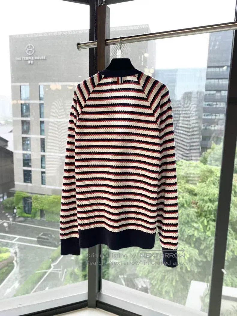 Thom Browne Thom Browne Single row knit cardigan Size US L / EU 52-54 / 3 - 3 Thumbnail