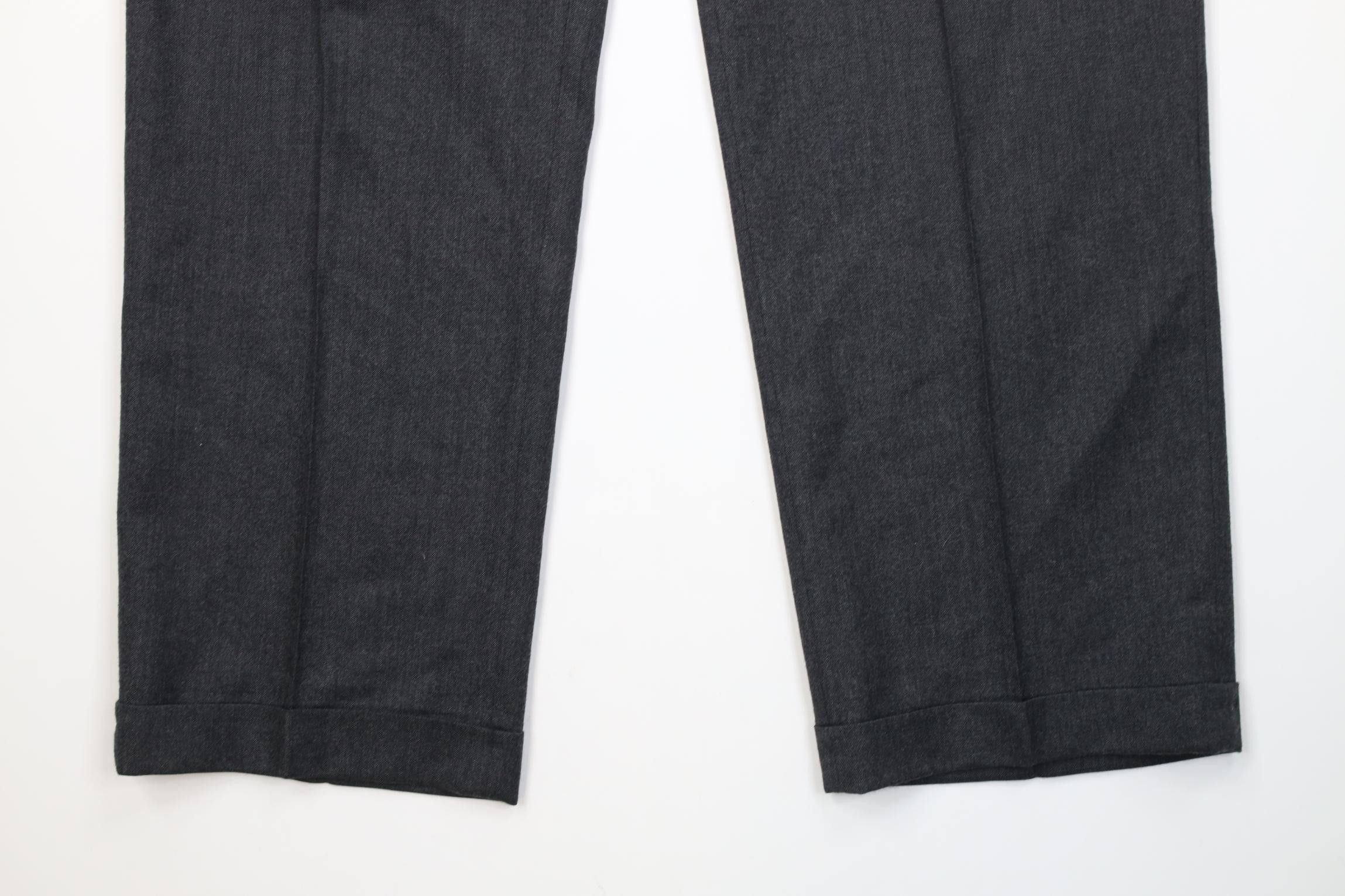 Jos. A. Bank Vintage 90s Jos A Bank Wide Leg Chino Pants Charcoal USA Size US 36 / EU 52 - 4 Thumbnail