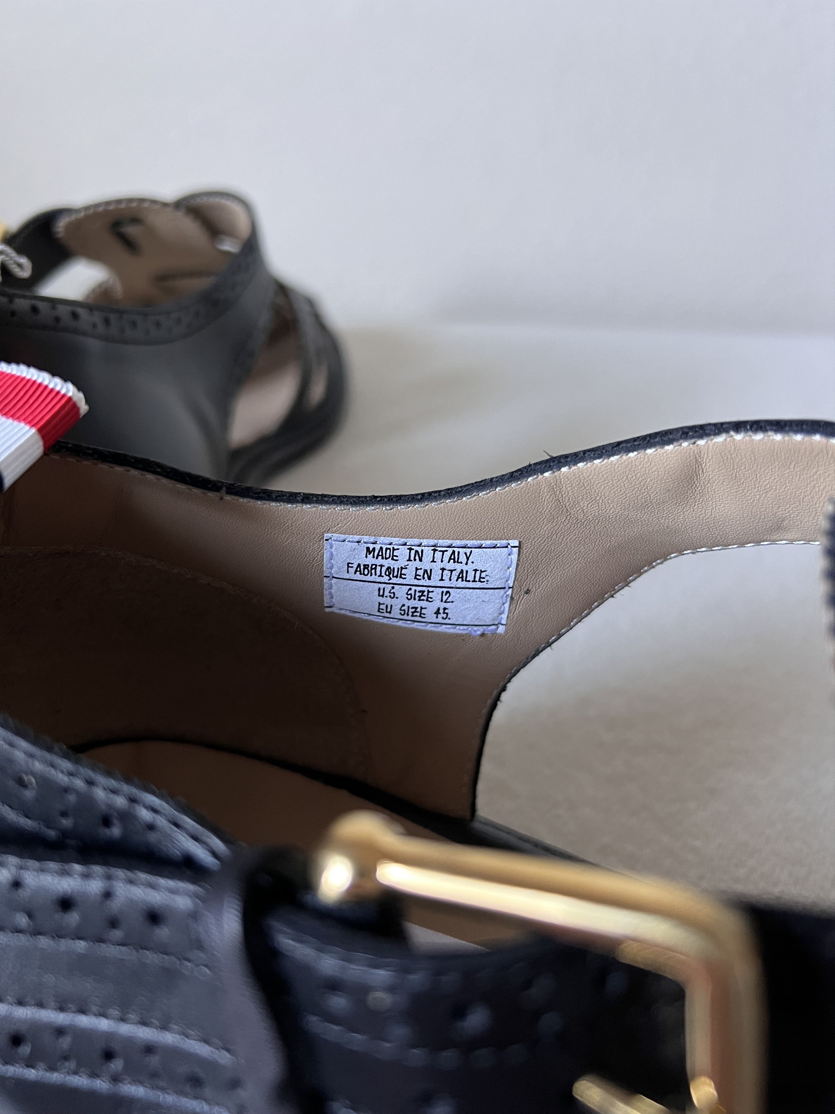 Thom Browne Thom Browne Brogued Fisherman Sandals with Leather Sole Size US 12 / EU 45 - 6 Thumbnail