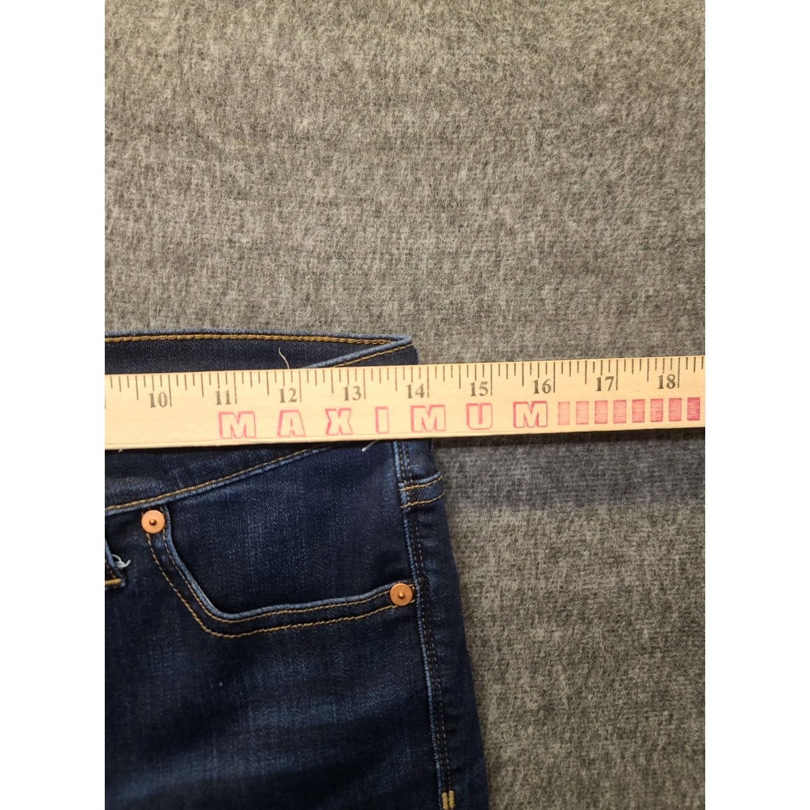 Madewell Madewell Jeans Womens 27x28 High Rise Skinny Ankle Distressed Comfort Stretch Denim Blue 5-Pocket Regular Rise Womens Jeans Size 27" / US 4 / IT 40 - 4 Thumbnail