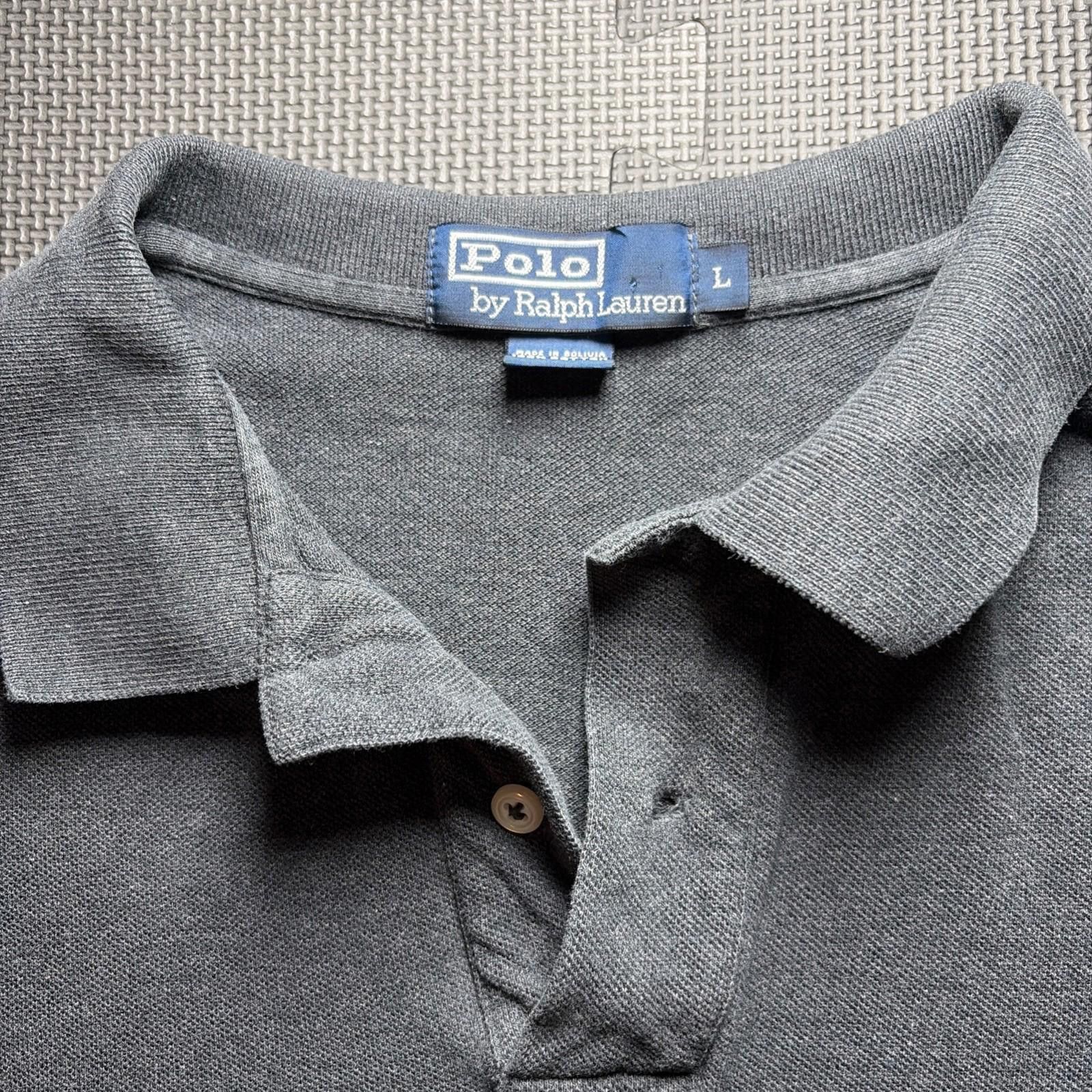 Polo Ralph Lauren Polo Ralph Lauren Polo Shirt Mens Large Black Vintage Y2K Size US L / EU 52-54 / 3 - 2 Thumbnail