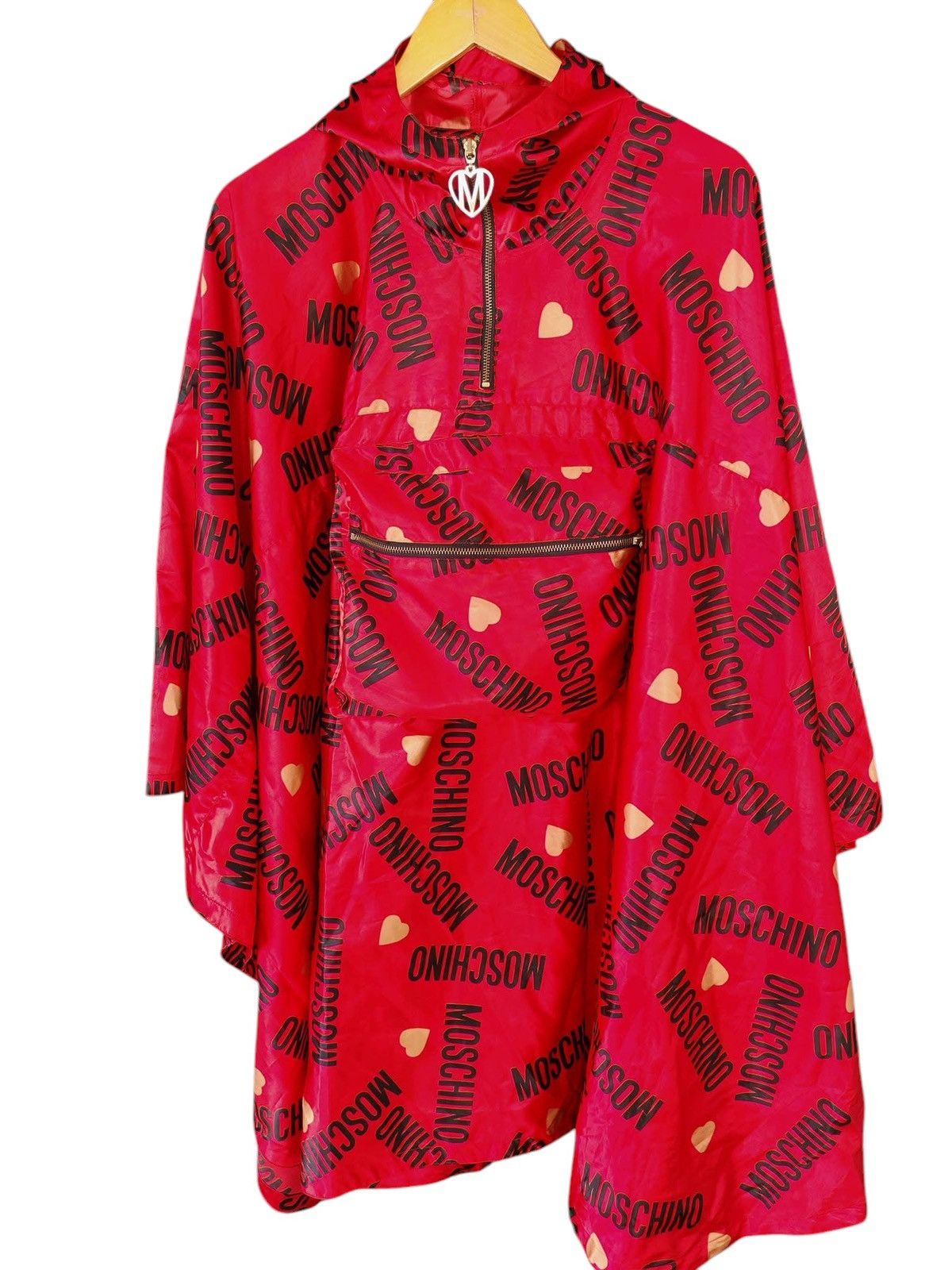Moschino Vintage Moschino Monogram Rain Coat Jacket Size L / US 10 / IT 46 - 1 Thumbnail