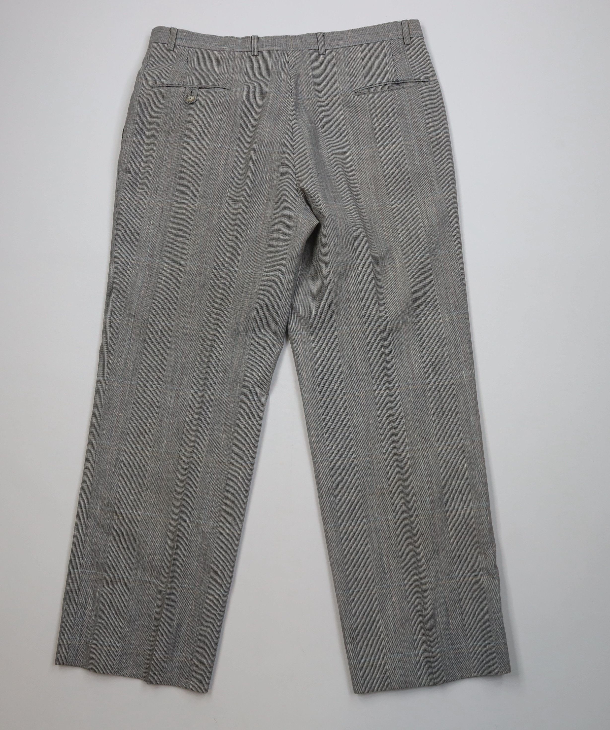 Vintage Vintage 60s 70s Houndstooth Wool Wide Leg Chino Pants USA Size US 36 / EU 52 - 8 Thumbnail