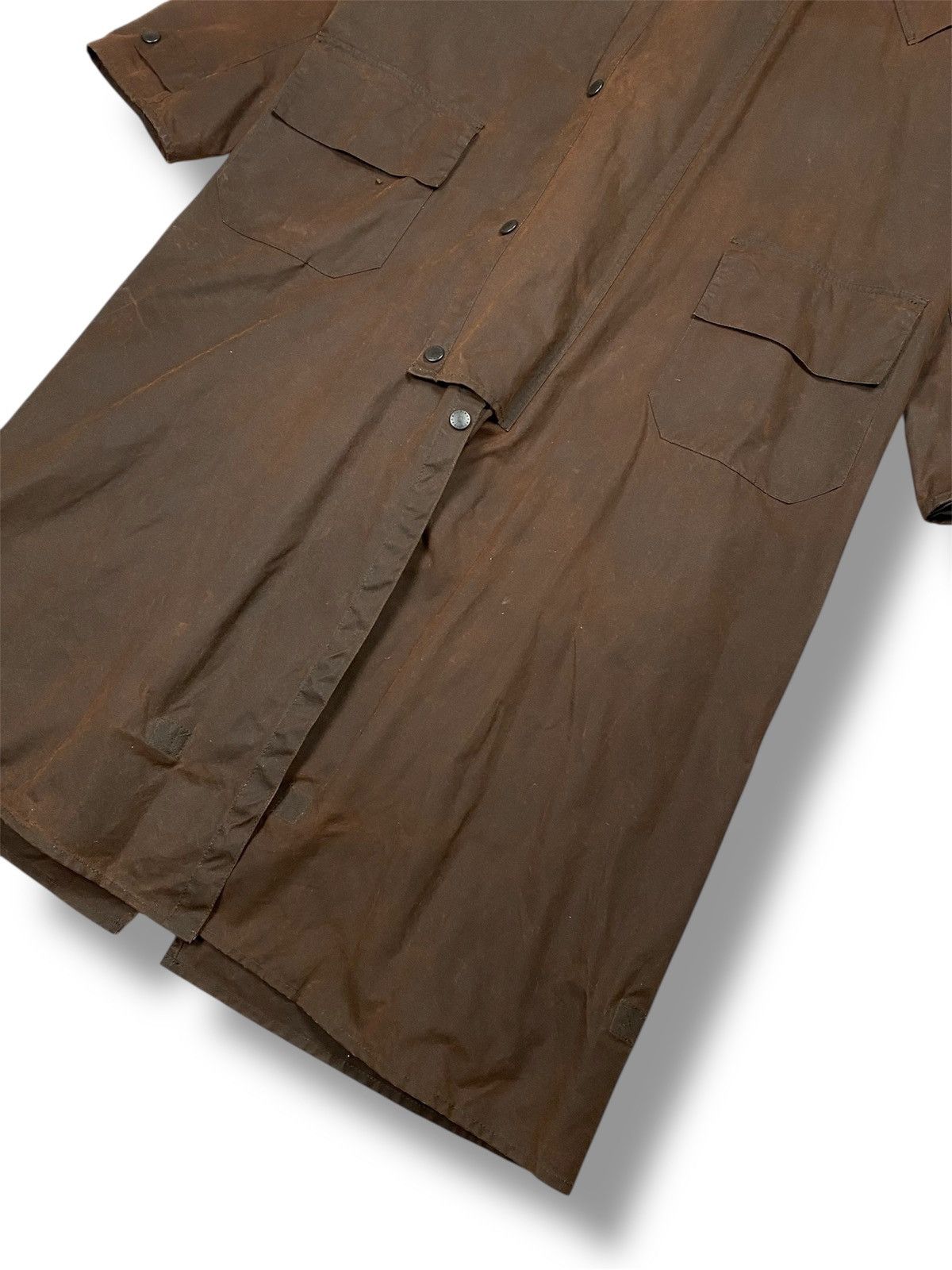 Barbour Barbour Stockman A1554 Long Waxed Riding Coat UK42 Size US L / EU 52-54 / 3 - 3 Thumbnail