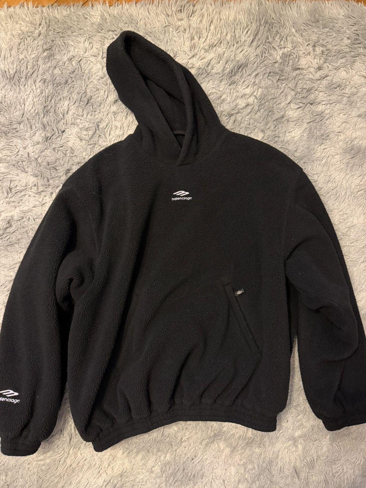 Balenciaga fleece hoodie from skiwear collection Size US L / EU 52-54 / 3 - 1 Thumbnail