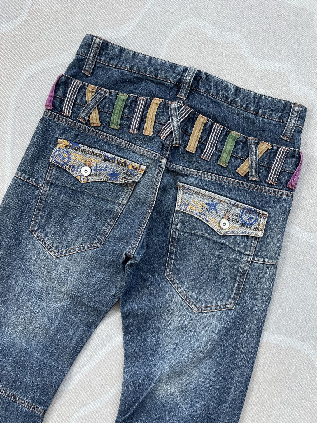 If Six Was Nine Sick Doublefocus Double Waist Jeans (LG111) Size US 31 - 8 Thumbnail