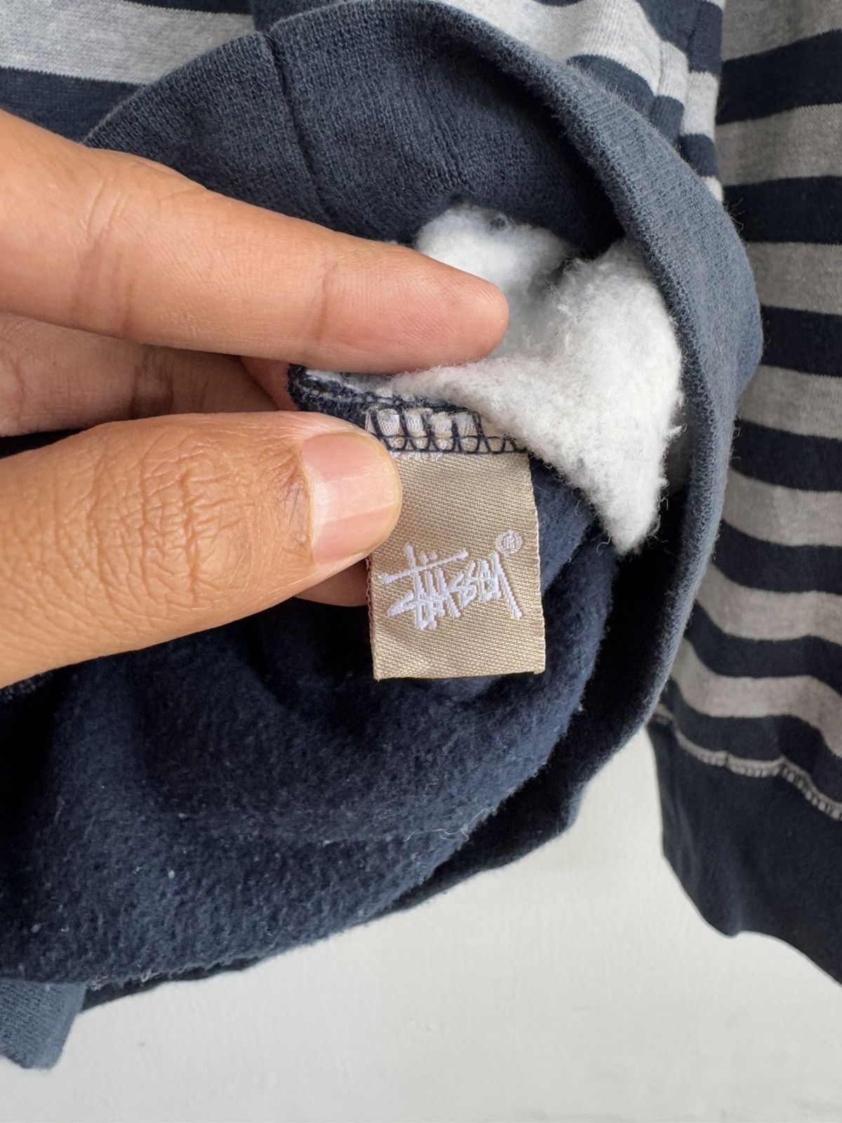 Stussy STUSSY STRIPE WITH WHITE LOGO HOODIE Size US L / EU 52-54 / 3 - 7 Thumbnail