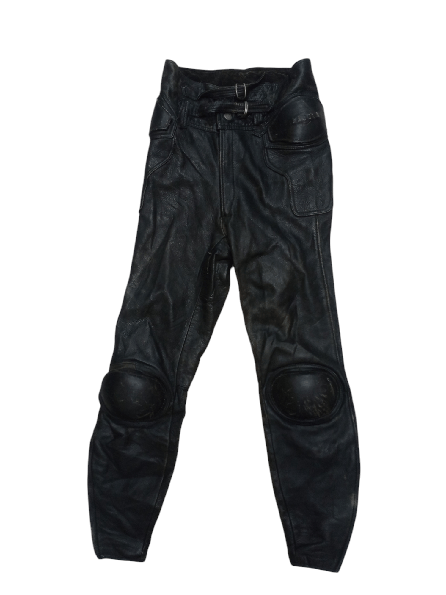 Kadoya Vintage 90s Kadoya Leather Biker Padded Pants Size US 29 - 1 Thumbnail