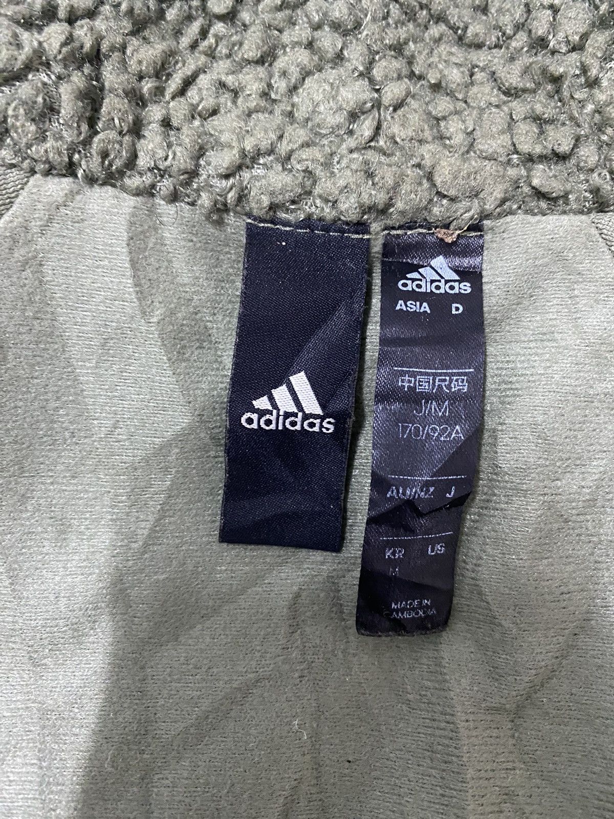 Adidas Adidas Fleece Sherpa Baggy Zipper Jacket Size US M / EU 48-50 / 2 - 11 Thumbnail
